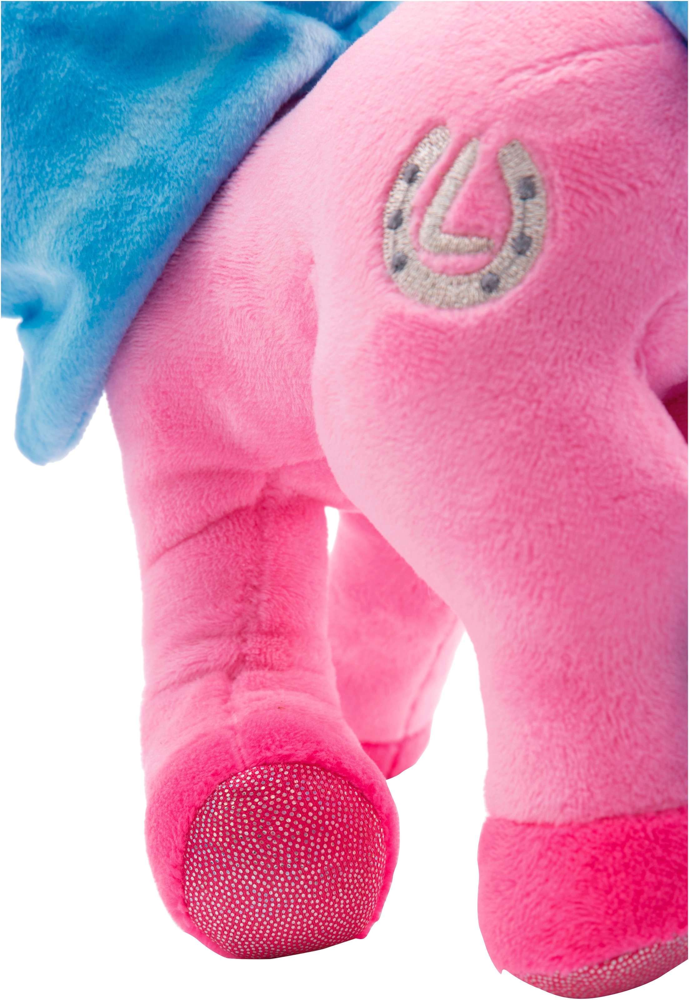 Nici Kuscheltier »Lissy PONY, Einhorn Roxy pink-türkis, 22 cm«, stehend