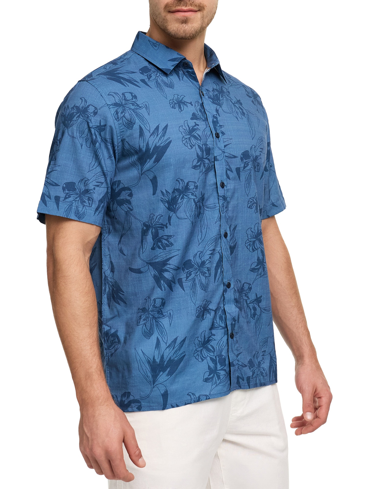 Indicode Kurzarmhemd »INBloomer«