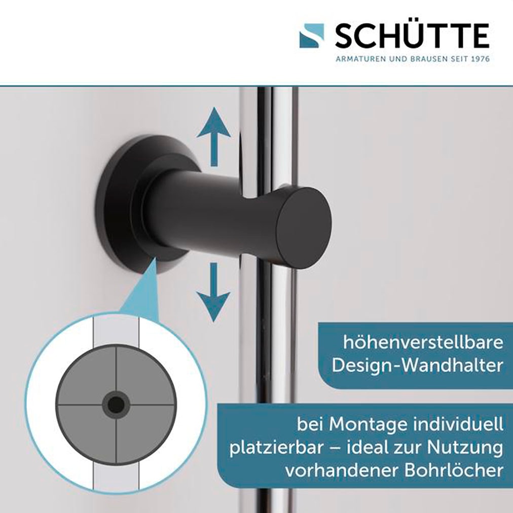 Schütte Duschsystem »MATAO RAIN«, Regendusche ohne Armatur, Handbrause mit 3 Funktionen