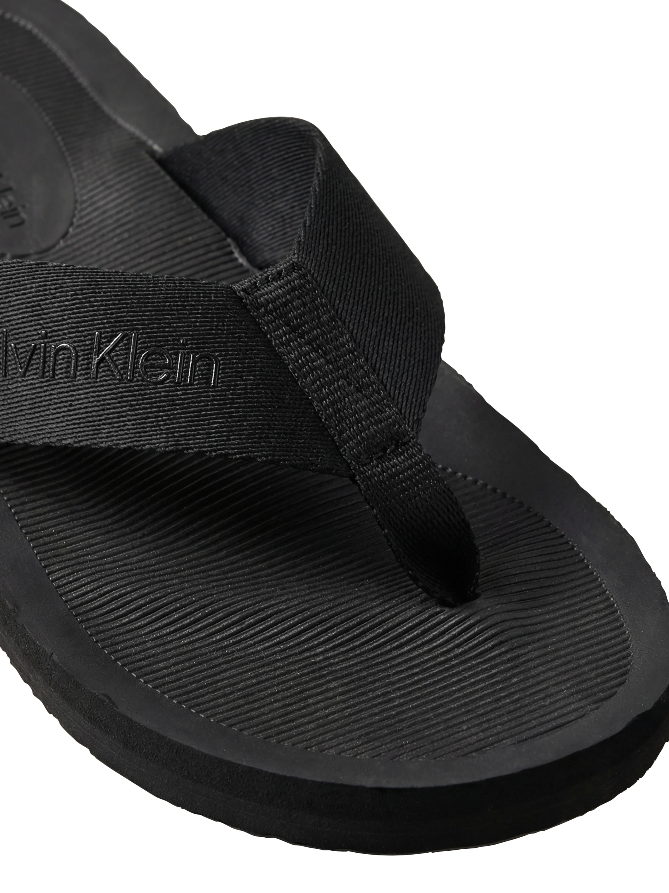 Calvin Klein Zehentrenner »CITY THONG SLIDE«  Strandschuh, Pool Slides, Badeschuh, Flat mit Logo