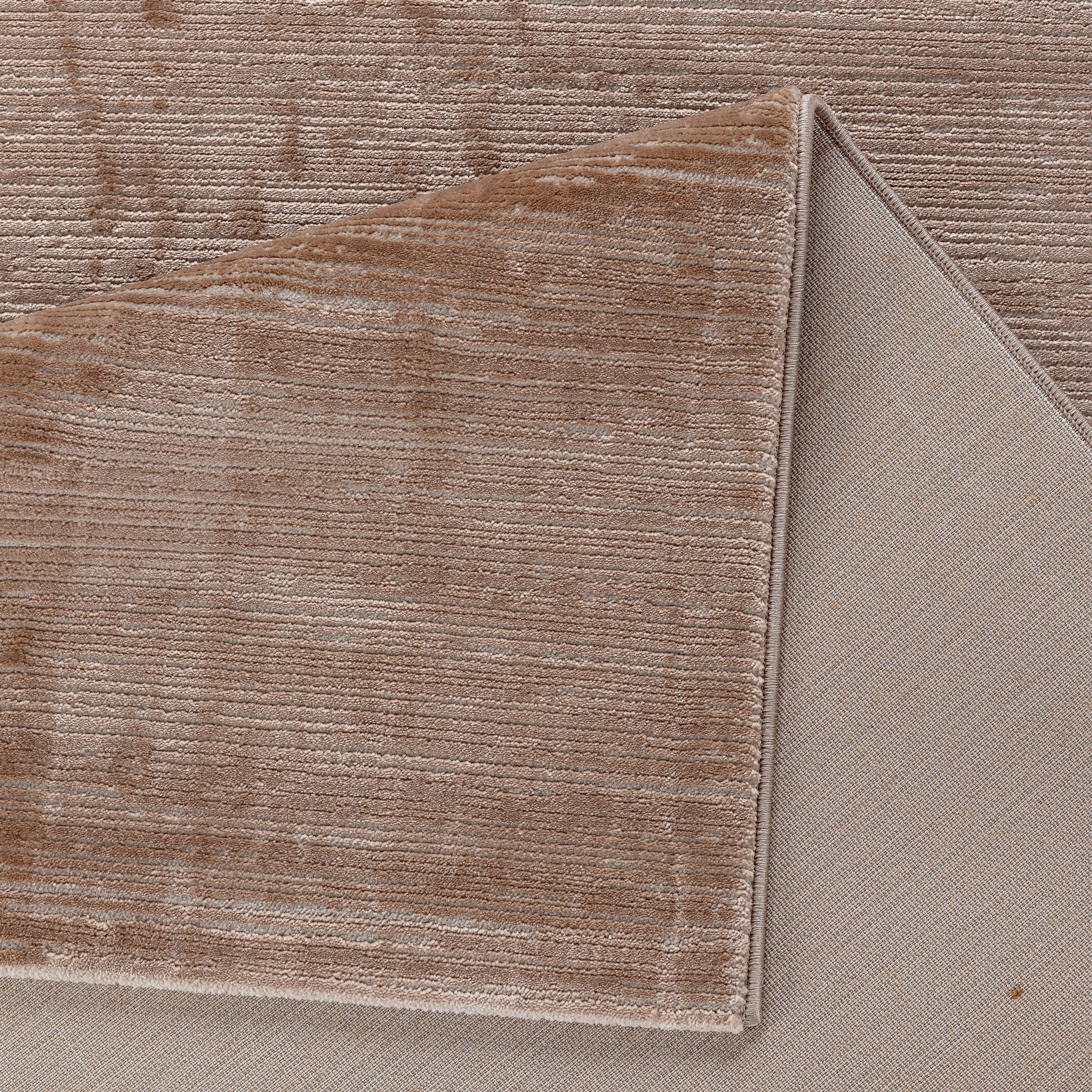 Sehrazat Teppich »LIMA , auch als Läufer und in RUnd« rechteckig 10 mm Höhe Kurzflor, Linienstruktur, leichter Glanz, Wohnzimmer