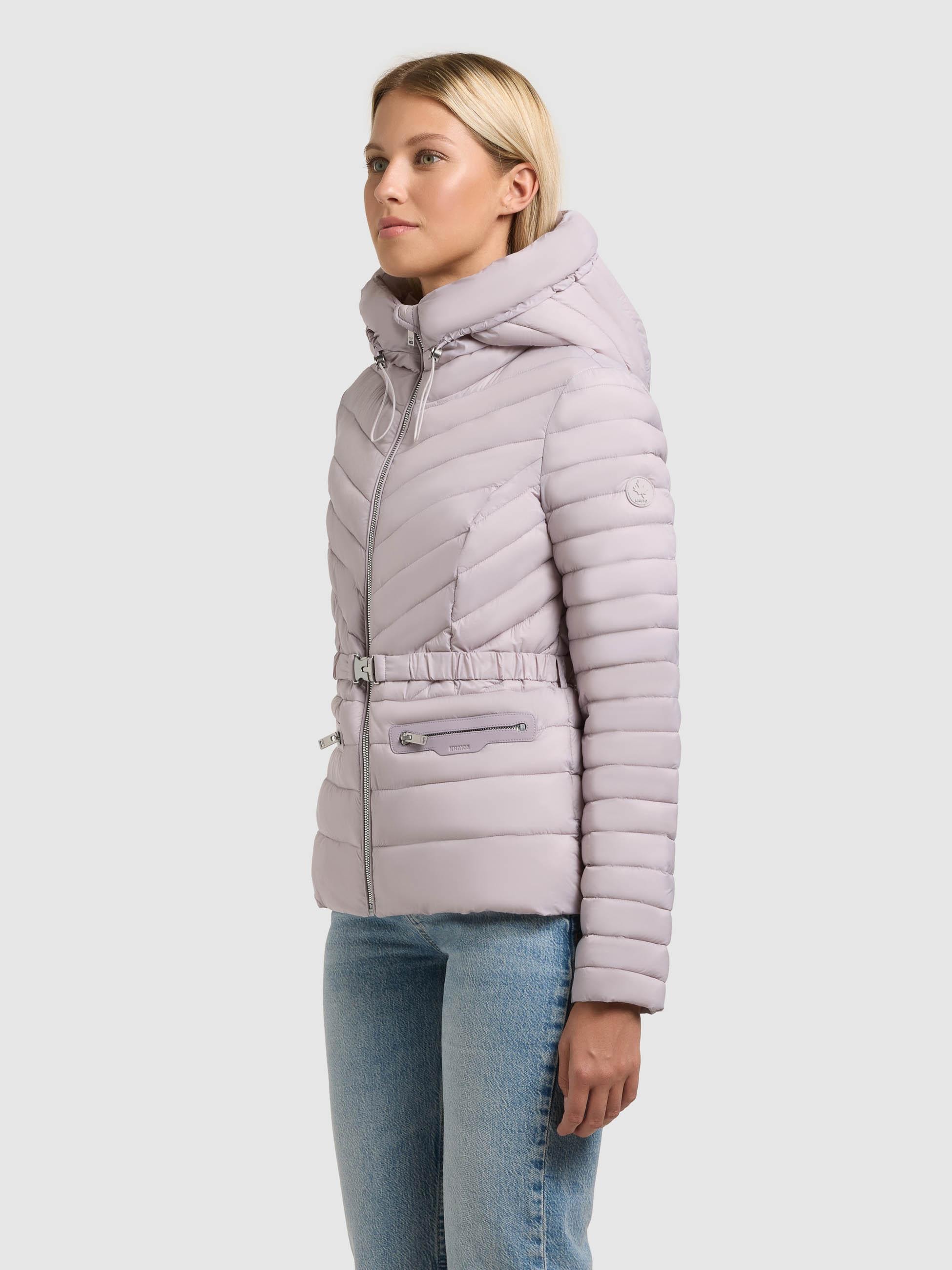 khujo Outdoorjacke »Outdoorjacke Lorella« mit Kapuze Übergangsjacke mit Kapuze und Taillengürtel