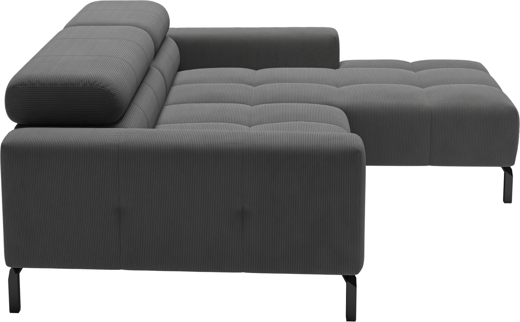 Home affaire Ecksofa »Ecksofa Claya, L-Form, Kopfteilverstellung, Breite 223 cm« Moderne Steppung, weicher Polsteraufbau & saugroboterfreundliche Höhe