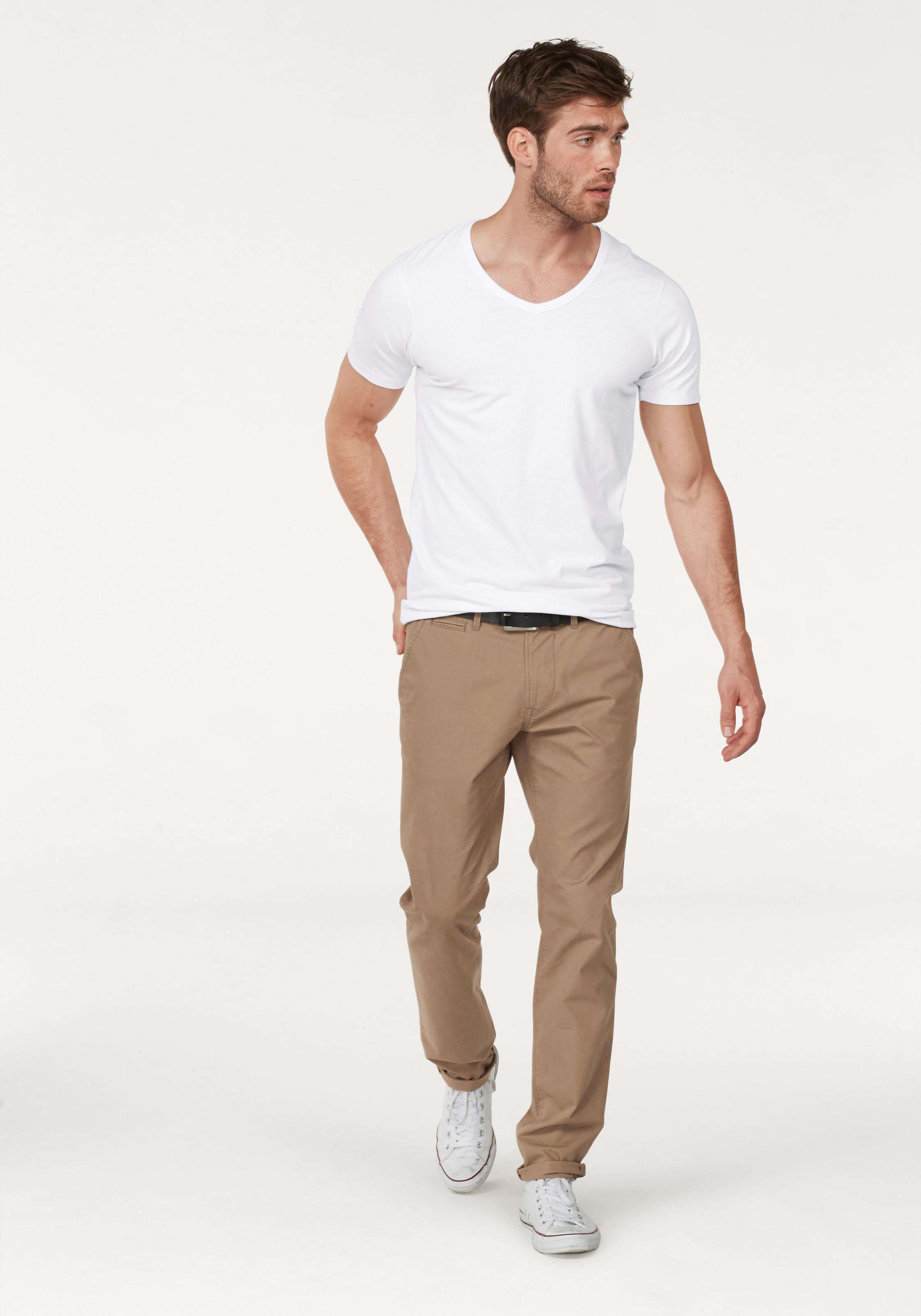 & BASIC »SLIM- kaufen FIT online bei T-Shirt Jack OTTO V-Ausschnitt V-NECK«, Jones TEE mit