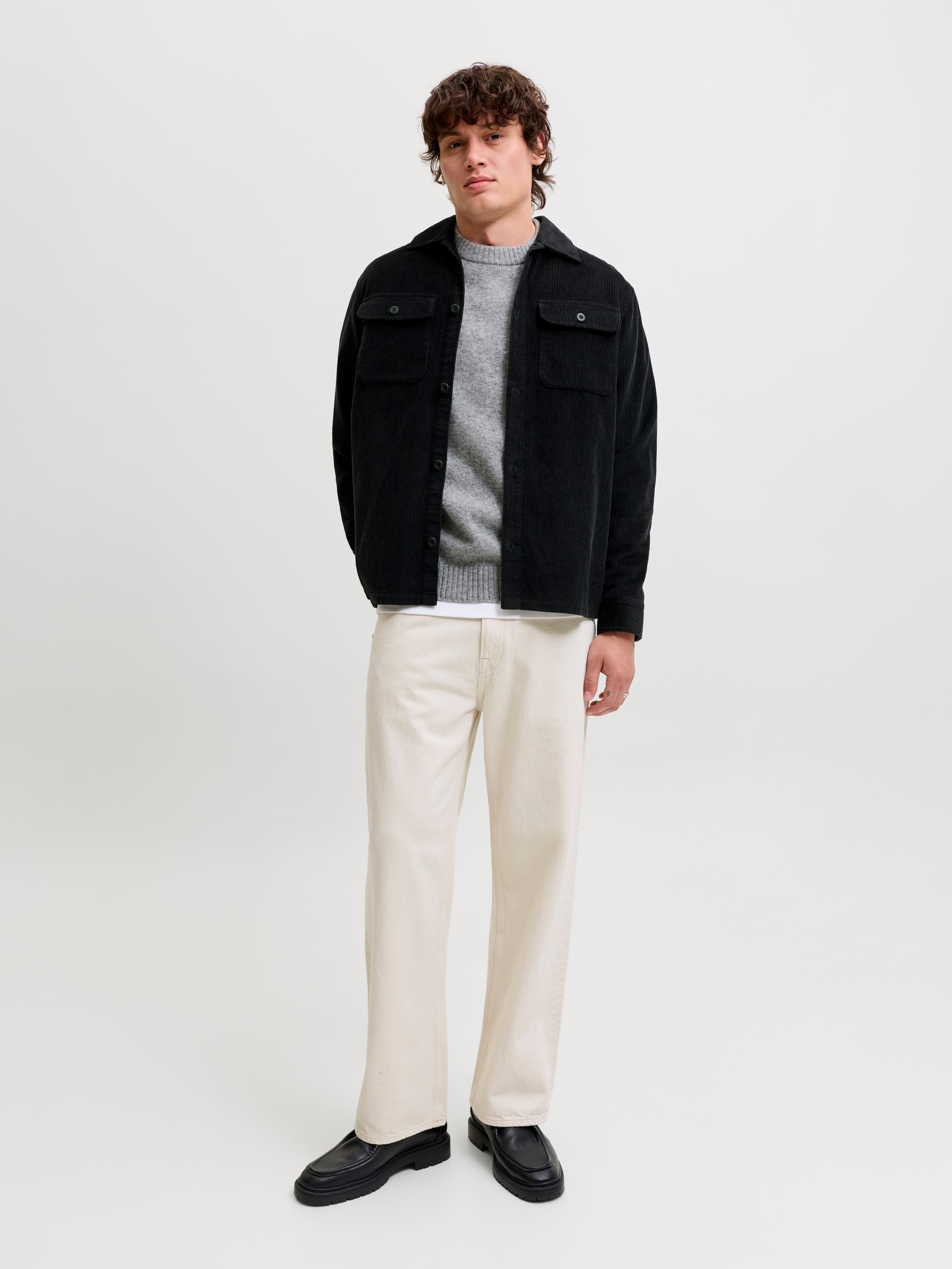 Jack & Jones Langarmhemd »JJEREGENT CORD OVERSHIRT LS SN« Baumwolle, locker geschnitten