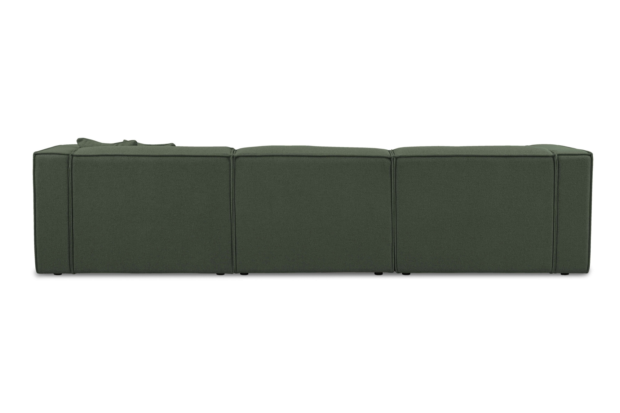 OTTO home Ecksofa »Tammie«, Breite 312 cm, Webstoff fein, bodentief, mit Wellenunterfederung