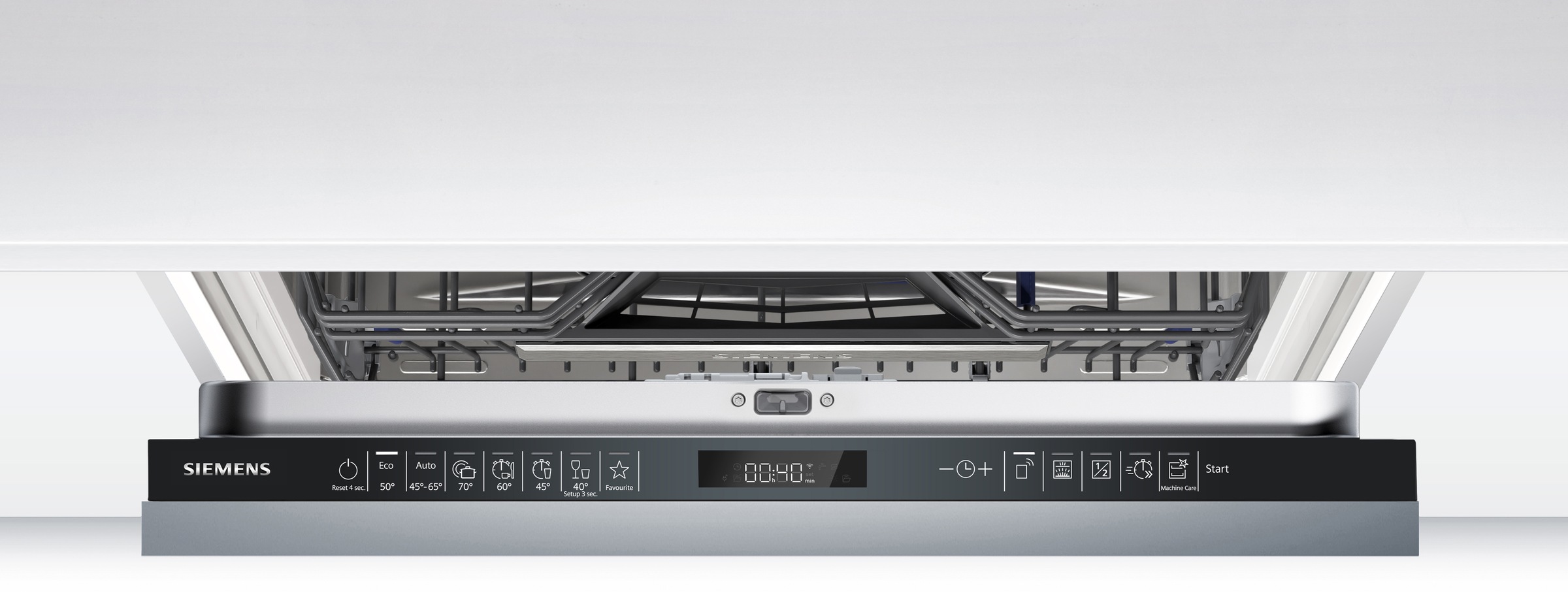 SIEMENS vollintegrierbarer Geschirrspüler iQ500 »SN95EX22CE« 14 tlg. Maßgedecke