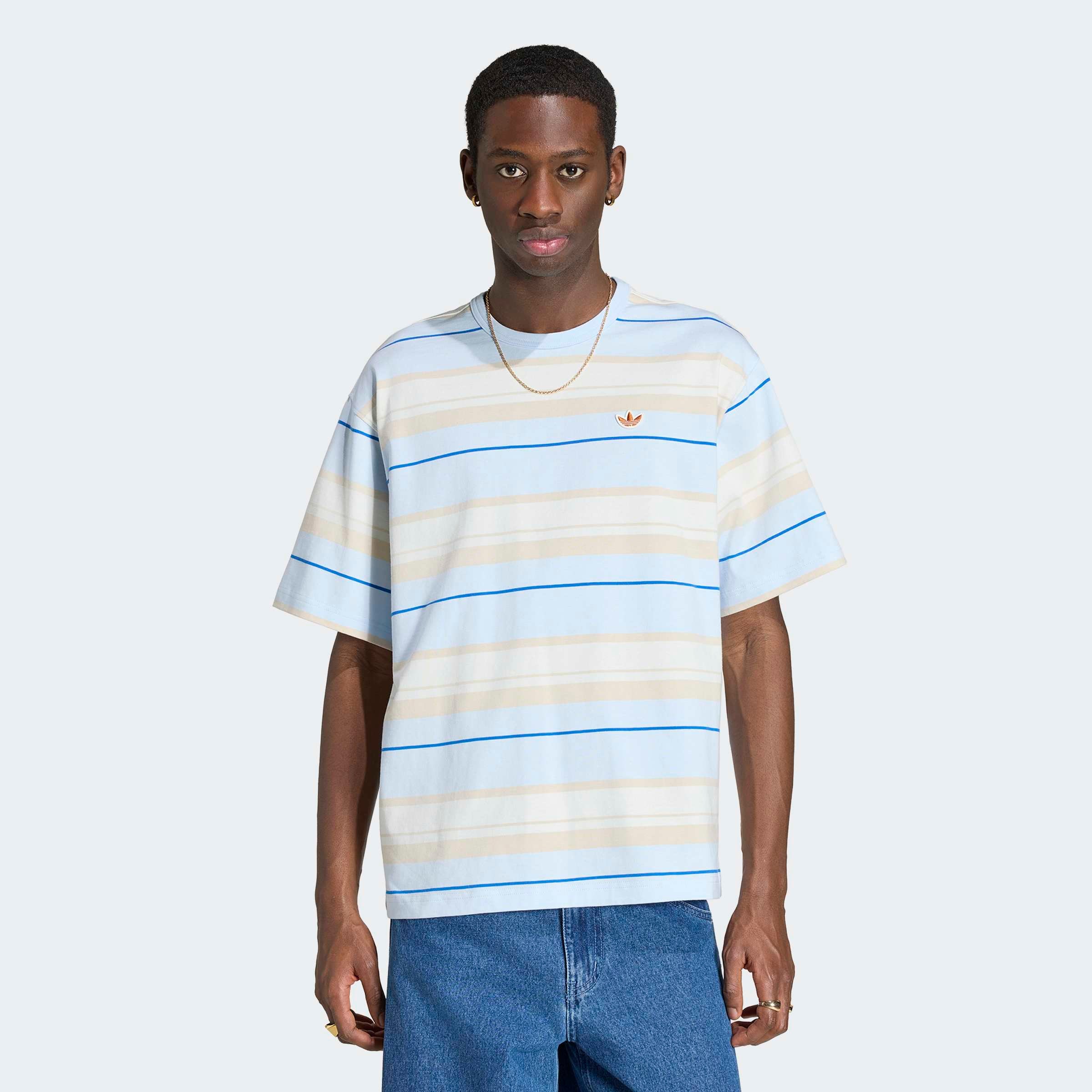 adidas Originals T-Shirt »STRIPED CREW NECK«