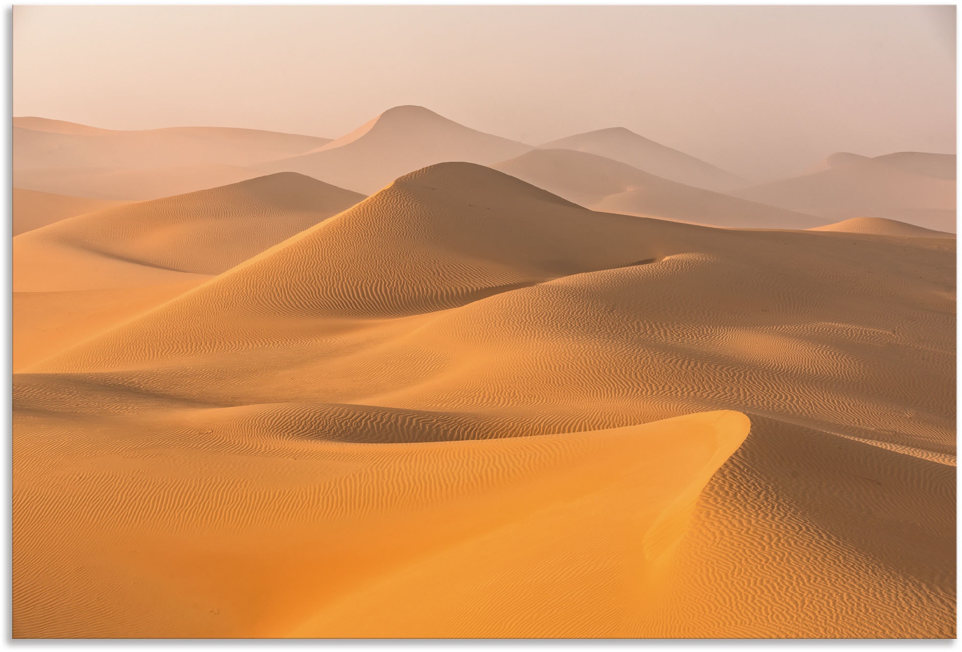 Wandbild »Nebel in der Rub al Khali Wüste«, Wüstenbilder, (1 St.), als Alubild,...