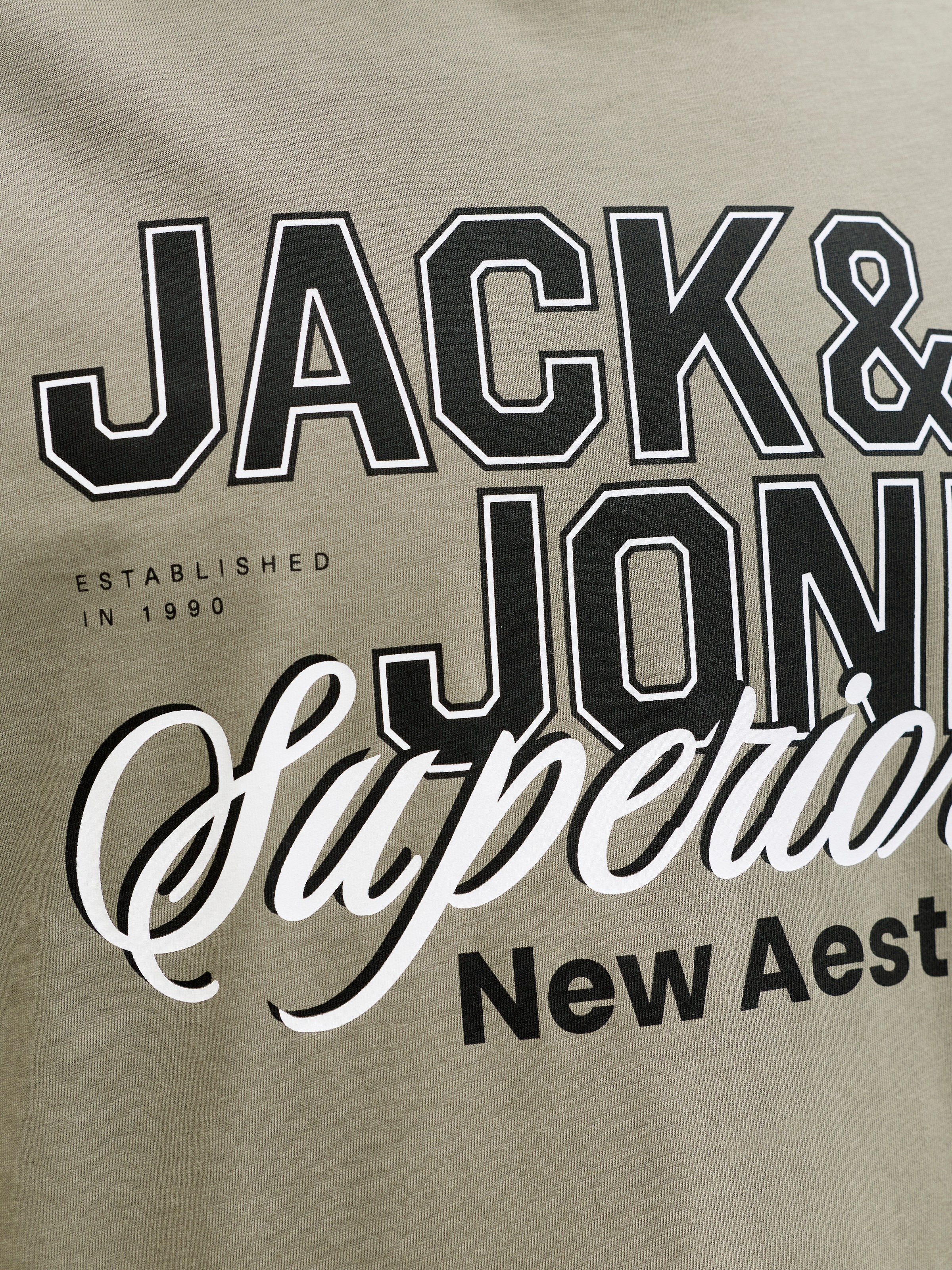 Jack & Jones Rundhalsshirt »JJELOGO TEE SS O-NECK 2 COL SS26 5PK MP« Packung, 5 tlg.