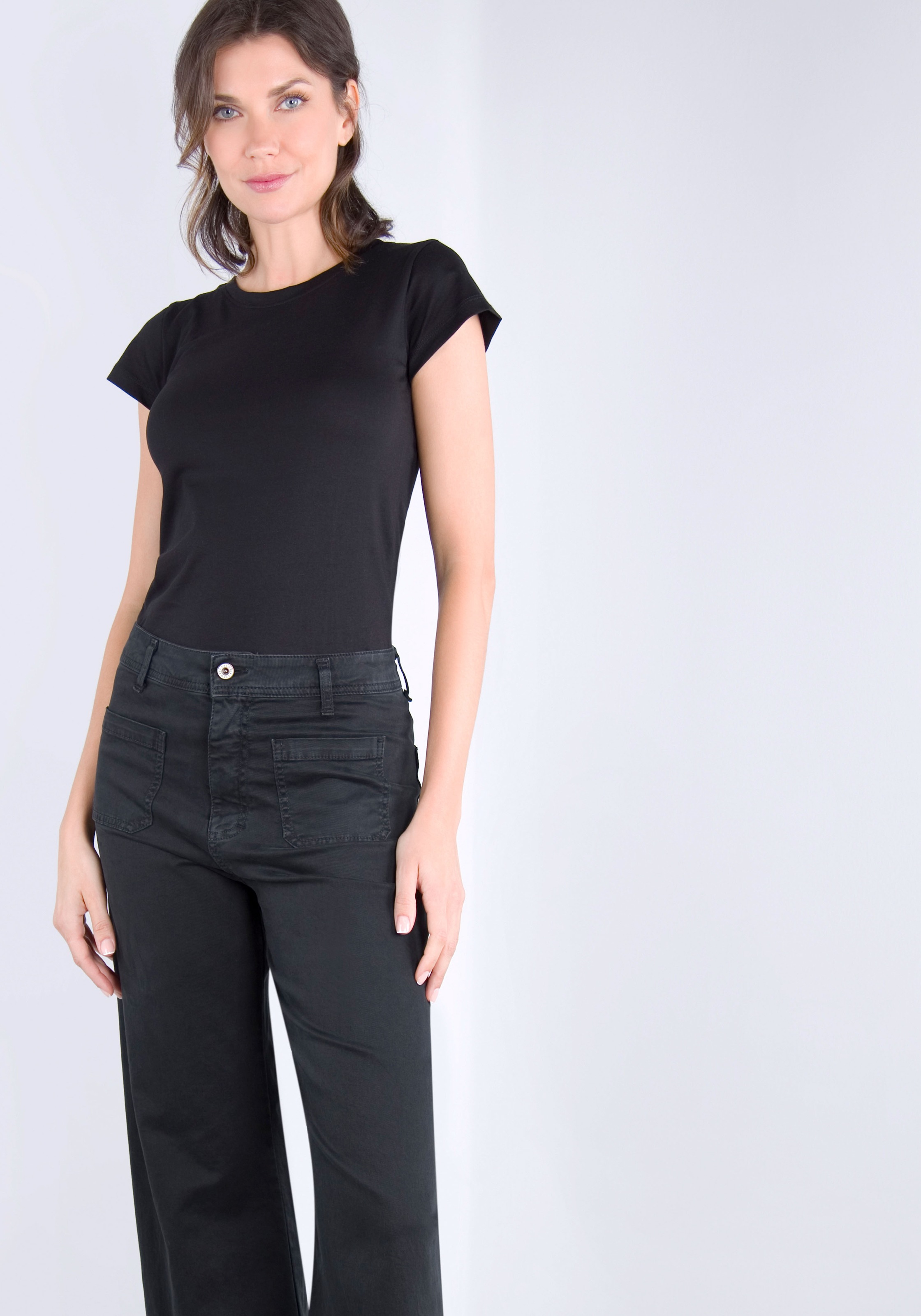 Please Jeans Schlaghose, aus hochwertigem Baumwollmix mit Stretch