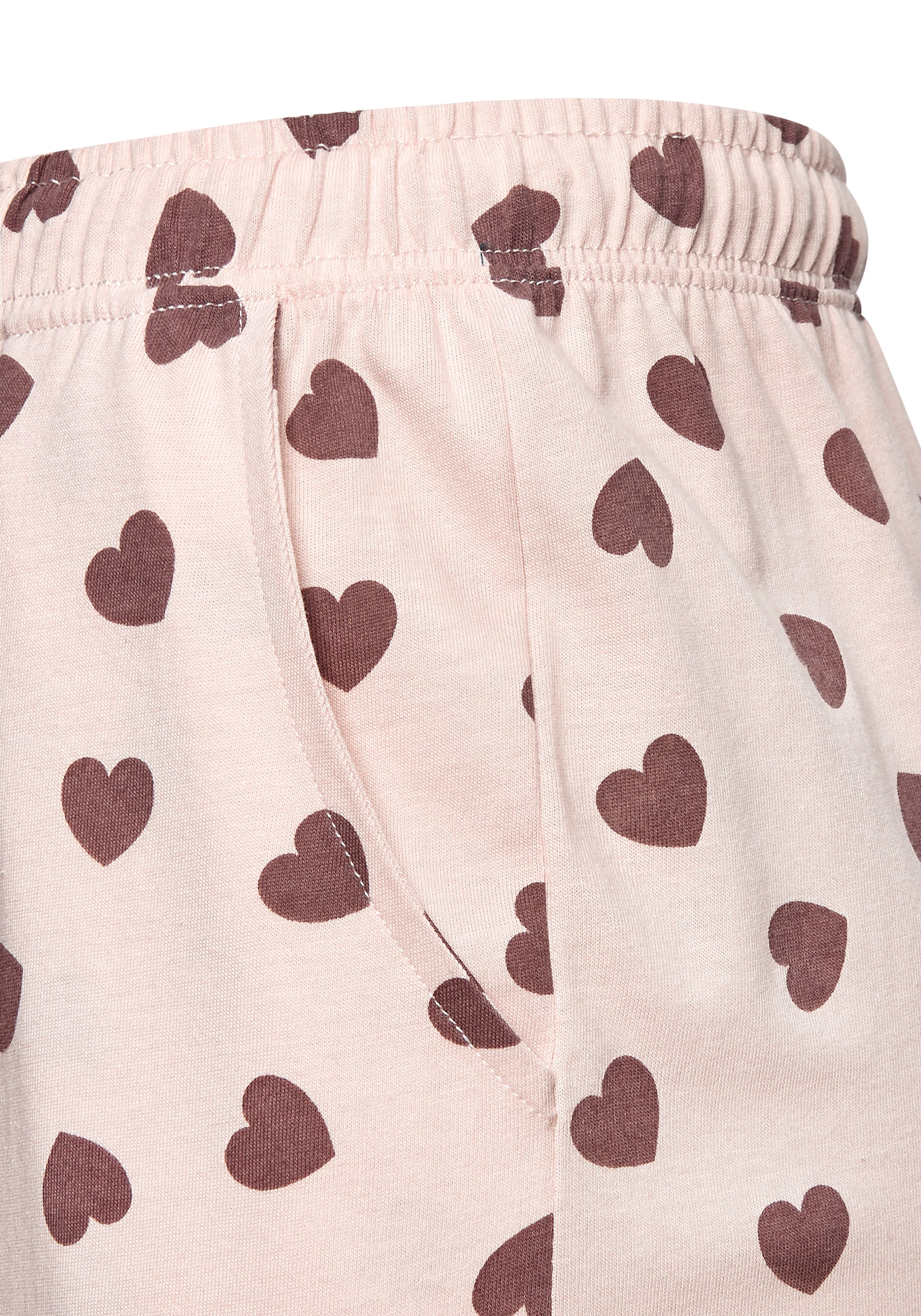 Vivance Dreams Pyjama Spar-Set, 2 Stück, 4 Stk. tlg., mit süßem Herzmuster