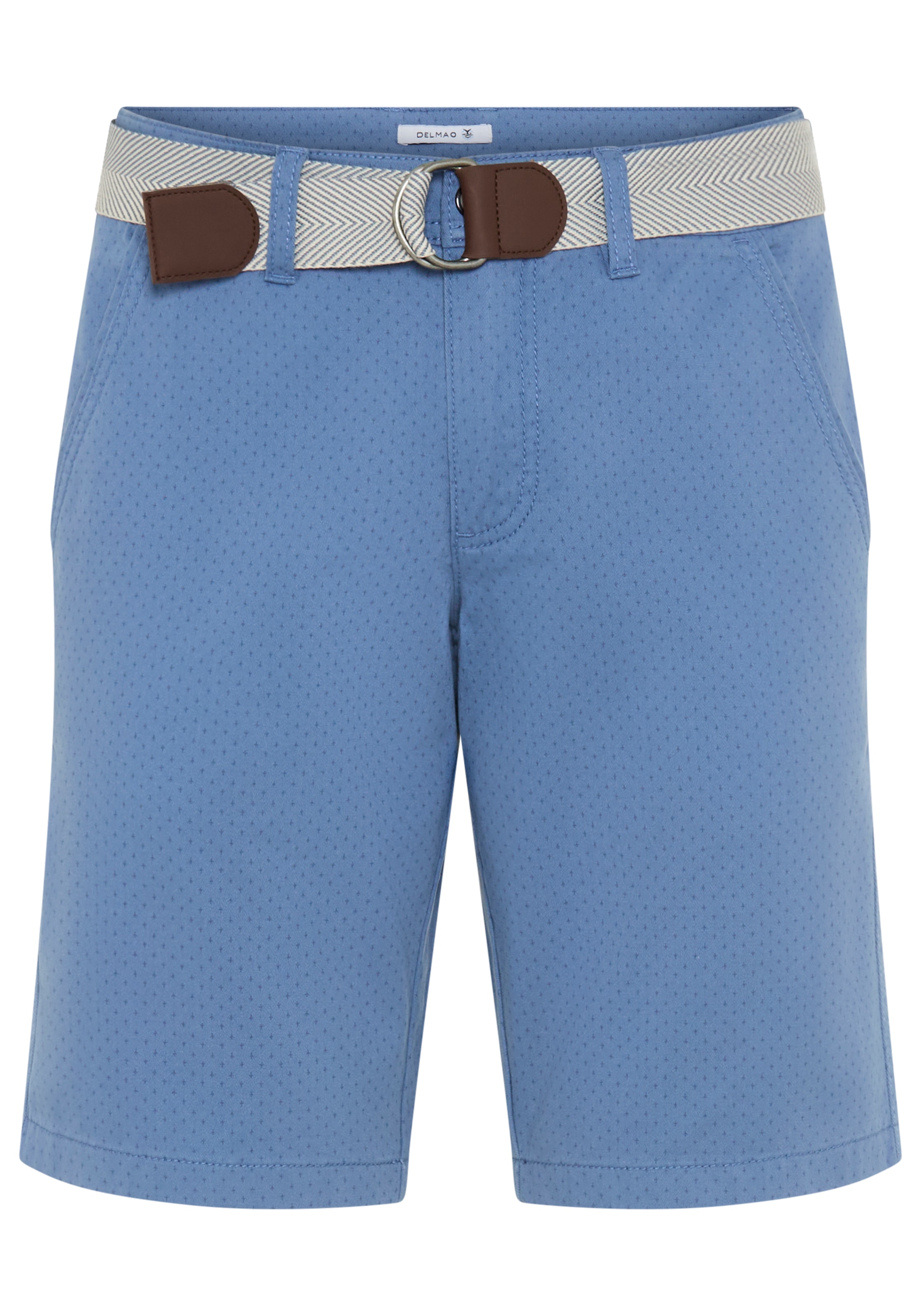 DELMAO Shorts  kniefrei, gerades Bein, mit Eingrifftaschen und Gesäßtaschen