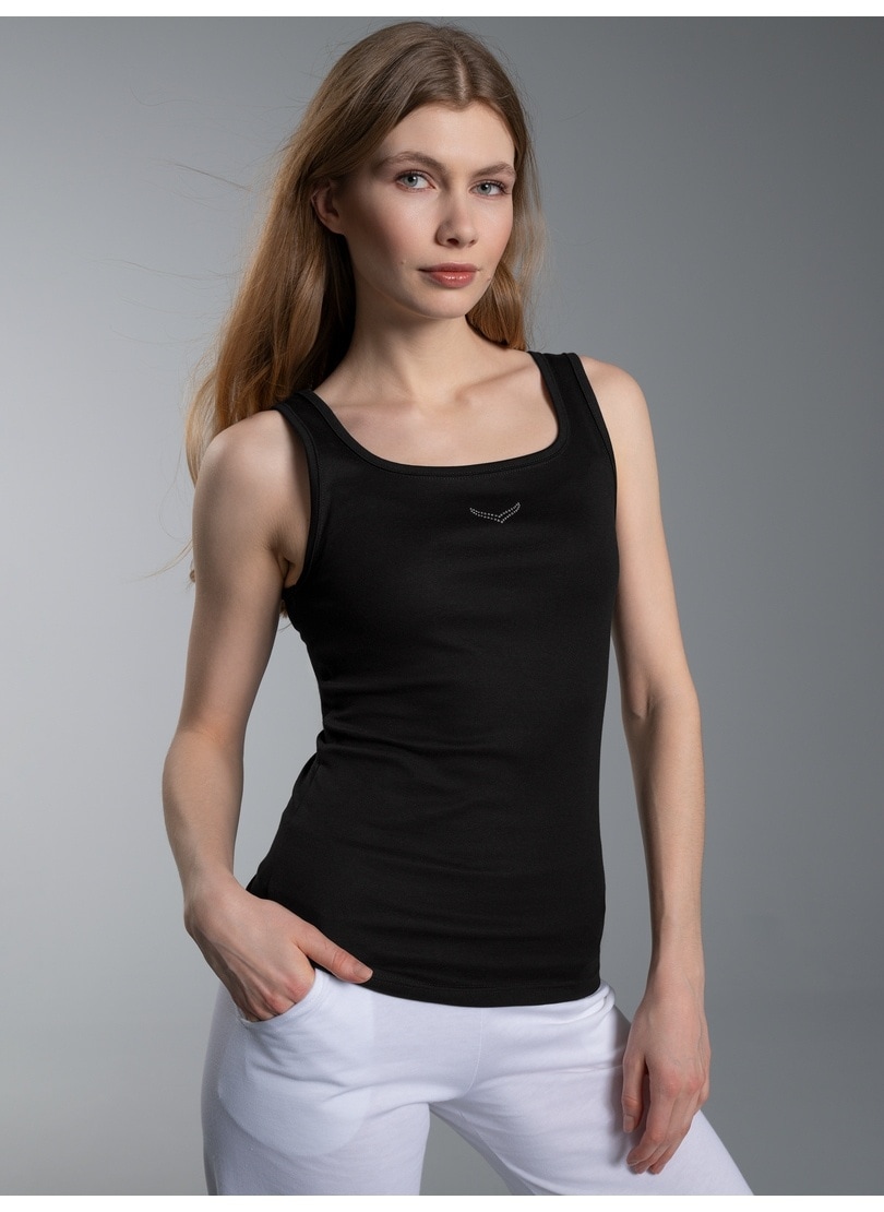 Trigema Tanktop »TRIGEMA Trägershirt mit Kristallsteinen« 1 Stk.