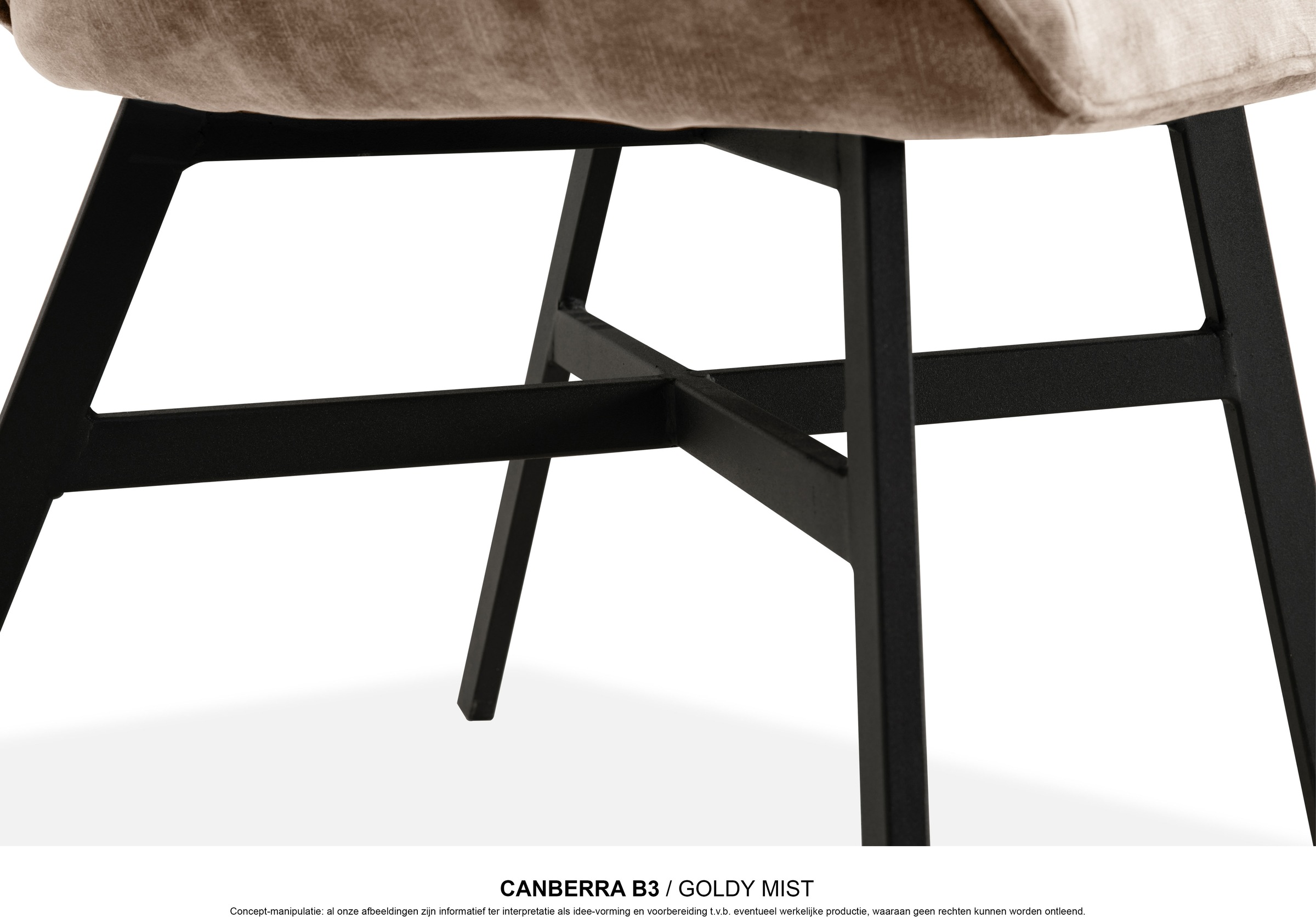 OMG Design Esszimmerstuhl »Canberra« (Set) 1 Stk.Esszimmerstuhl, pflegeleichter Samtvelour Bezug