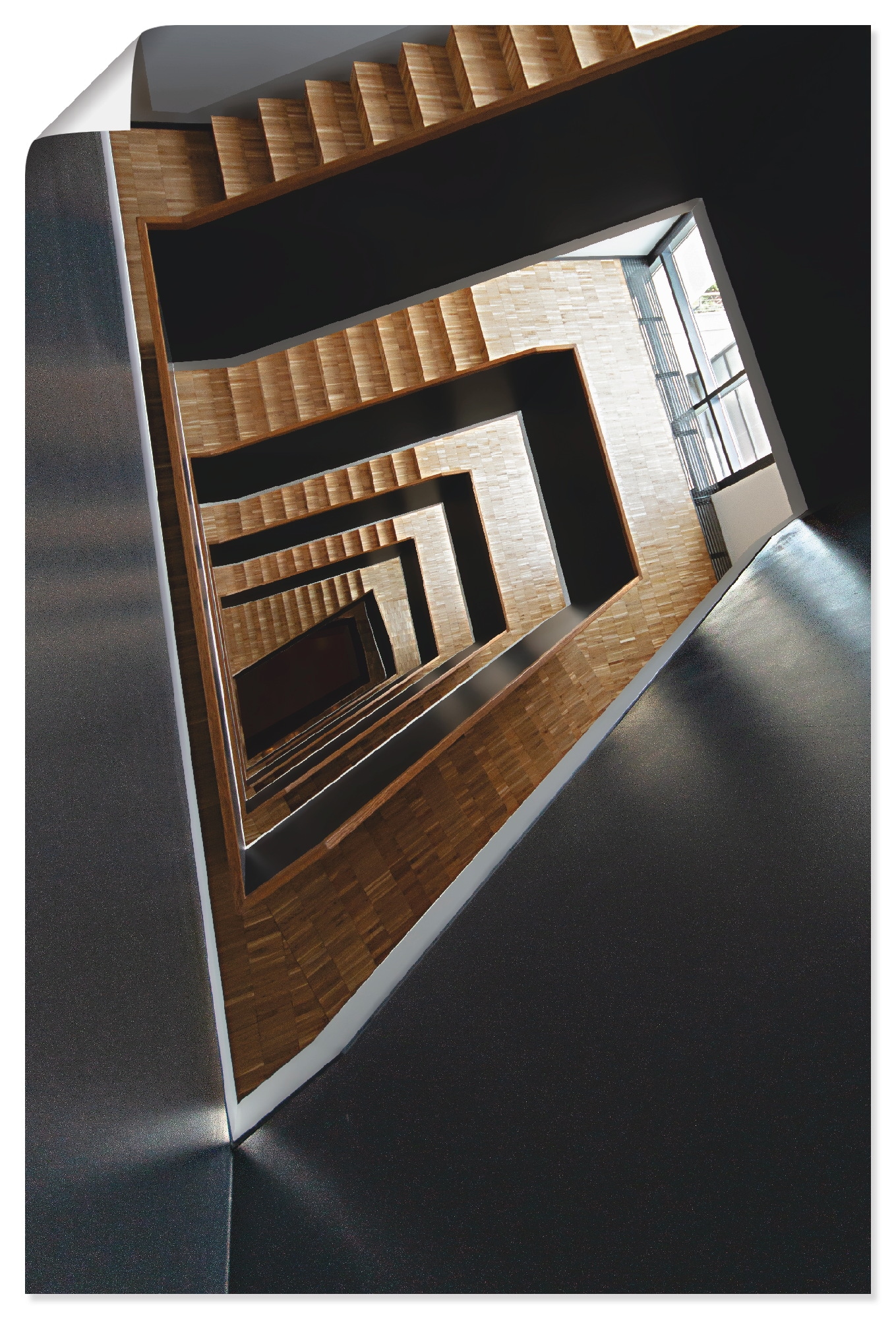 Artland Wandbild »Treppe 2«, Architektonische Elemente, (1 St.), in vielen Größen & Produktarten - Alubild / Outdoorbild für den Außenbereich, Leinwandbild, Poster, Wandaufkleber / Wandtattoo auch für Badezimmer geeignet