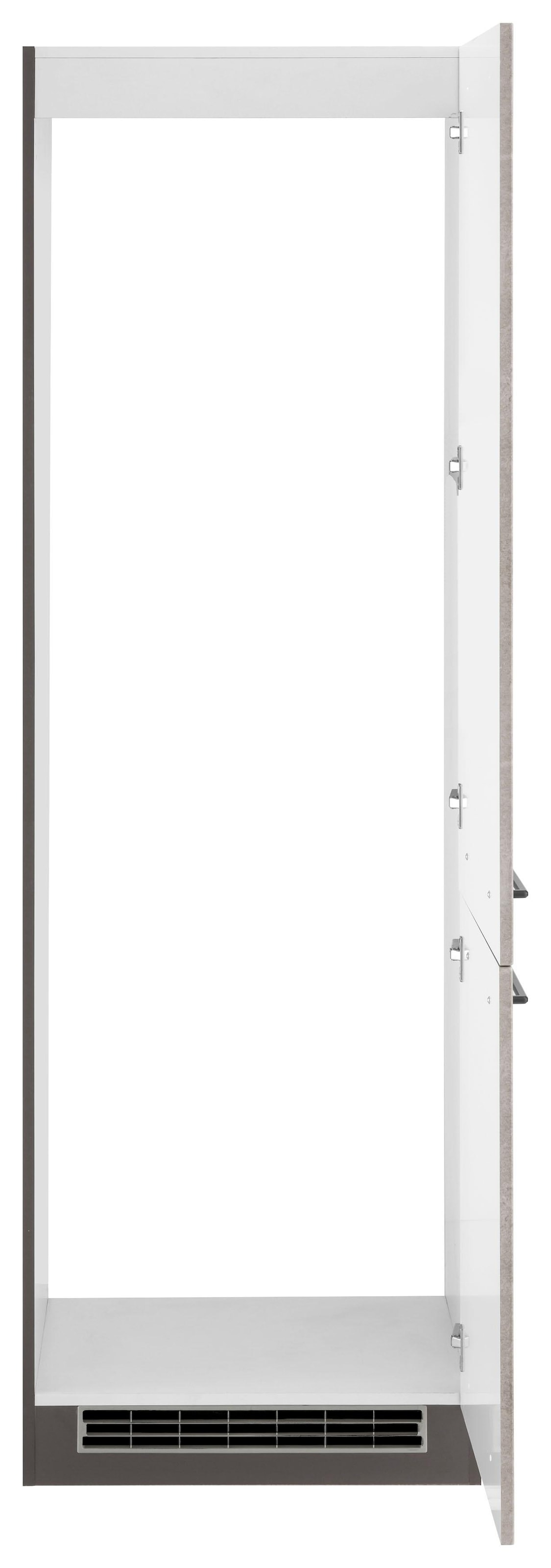 HELD MÖBEL Kühlumbauschrank »Tulsa«, 60 cm breit, 200 cm hoch, 2 Türen, schwarzer  Metallgriff, MDF Front bestellen bei OTTO