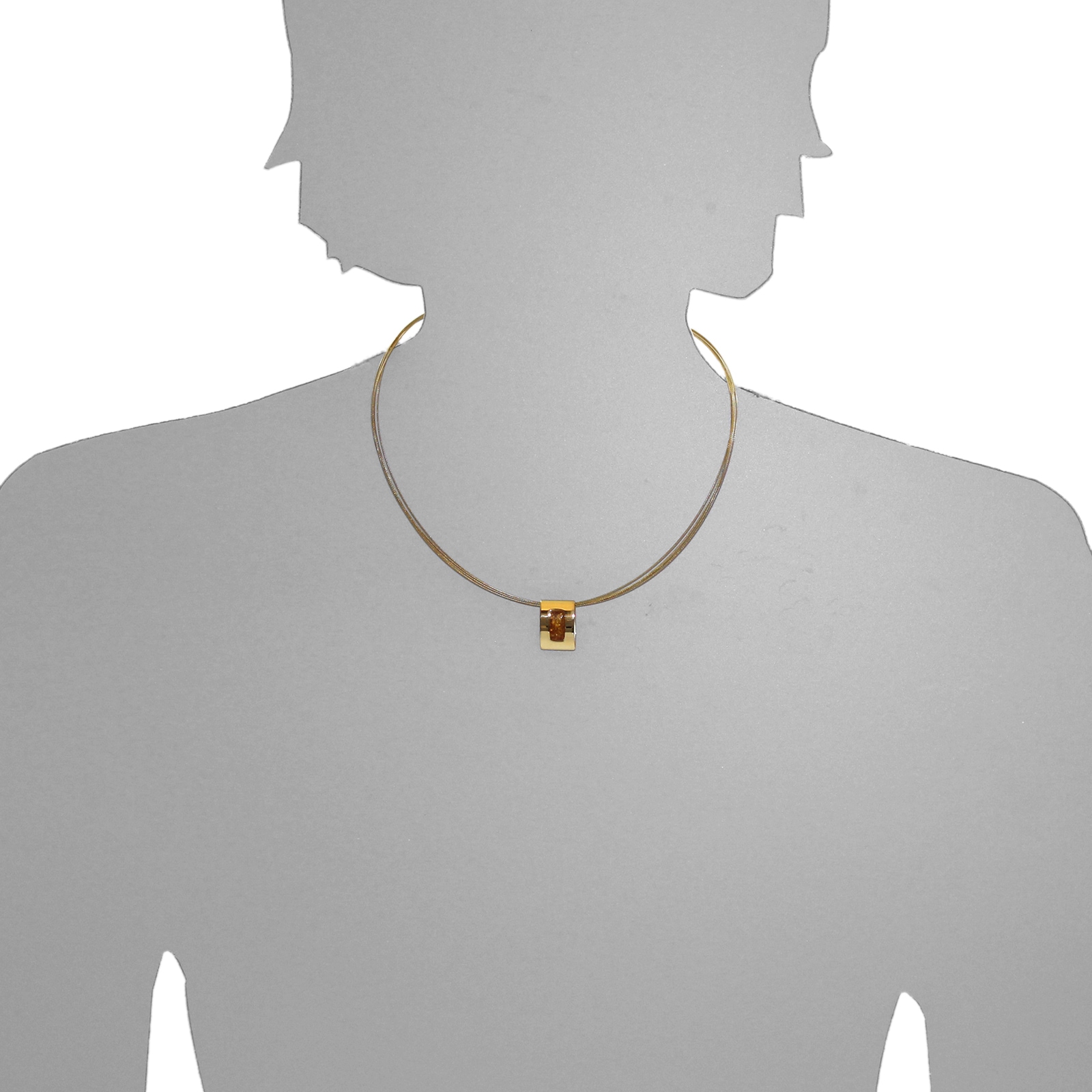 OSTSEE-SCHMUCK Kette mit Anhänger »- Gleiter-Uda - Silber 925/000, vergoldet - Bernstein«