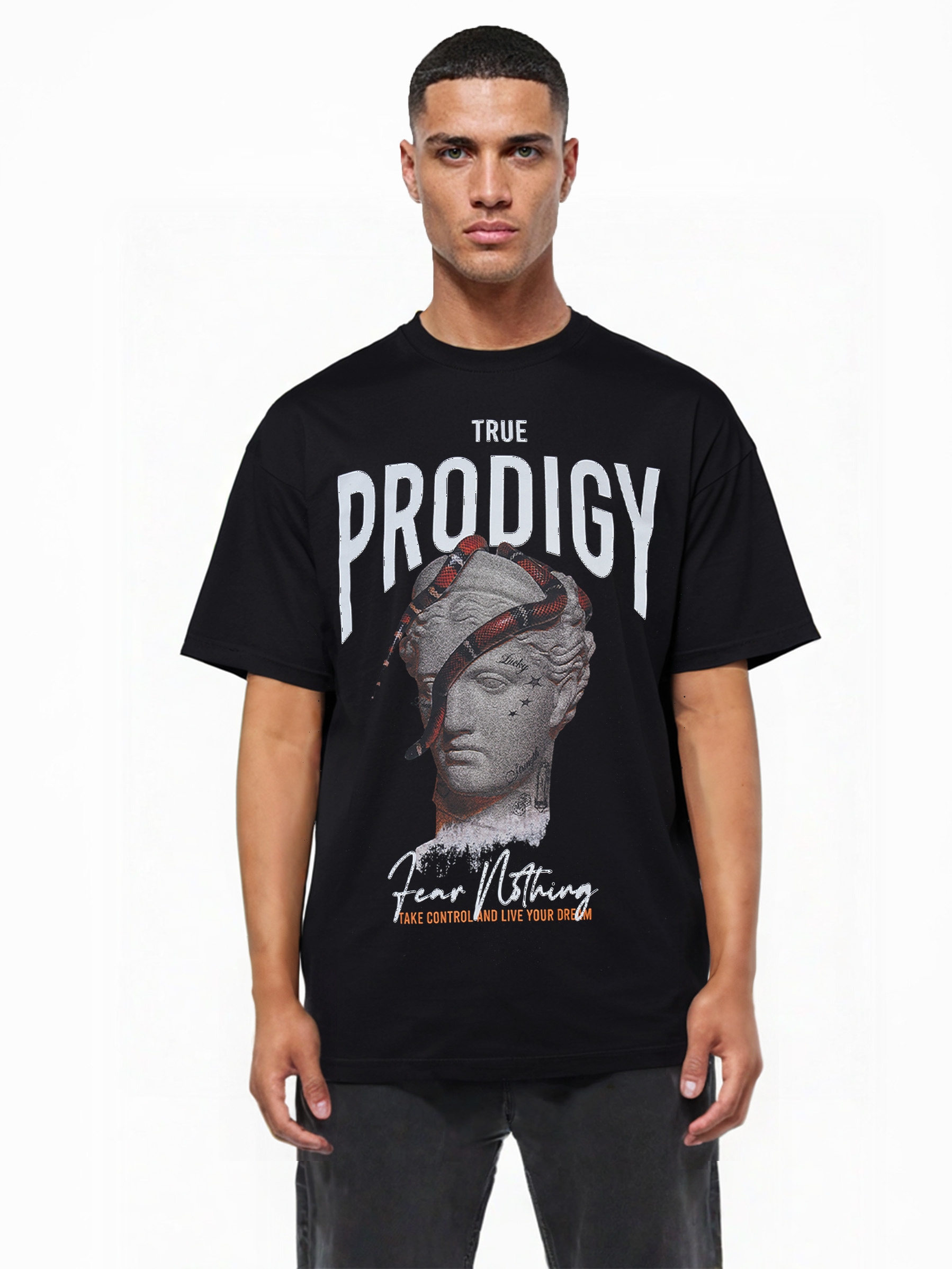 trueprodigy Oversize-Shirt »Jamie Logo Print Oversized Rundhals«
