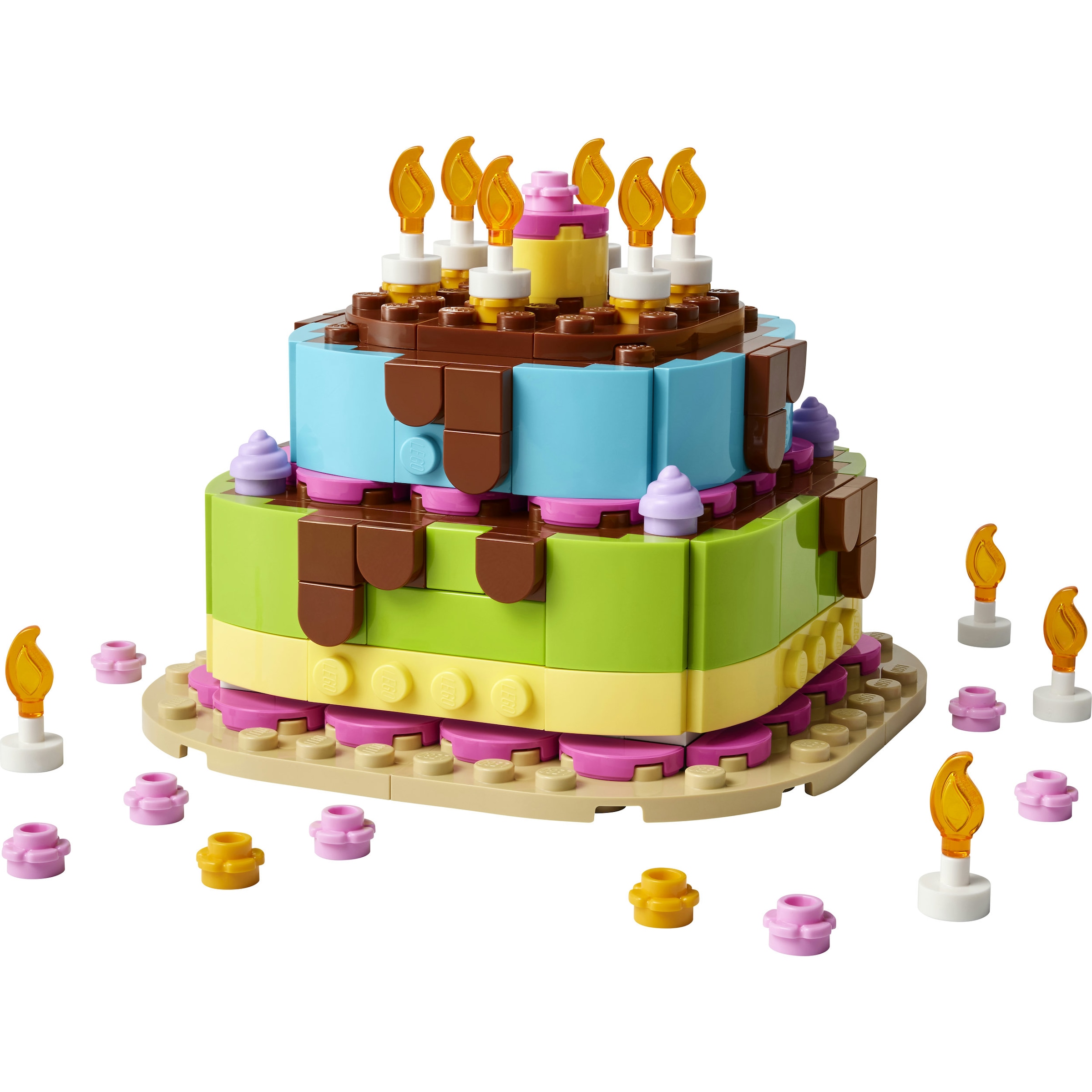 LEGO® Konstruktionsspielsteine »Geburtstagstorte (40815), LEGO Iconic« Made in Europe
