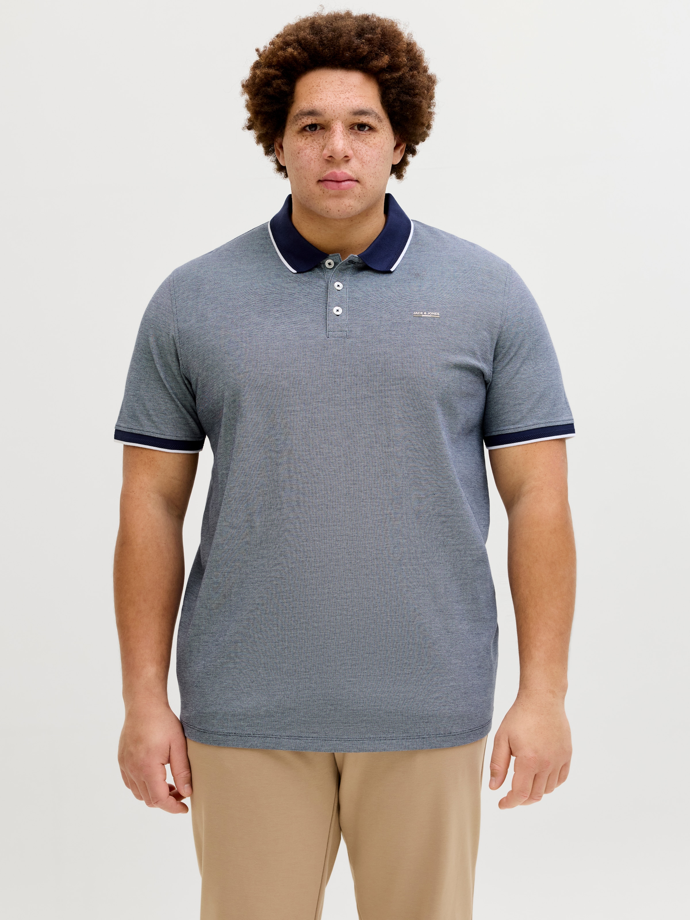 Jack & Jones PlusSize Poloshirt »JPRBLUALVES SS POLO PLS«