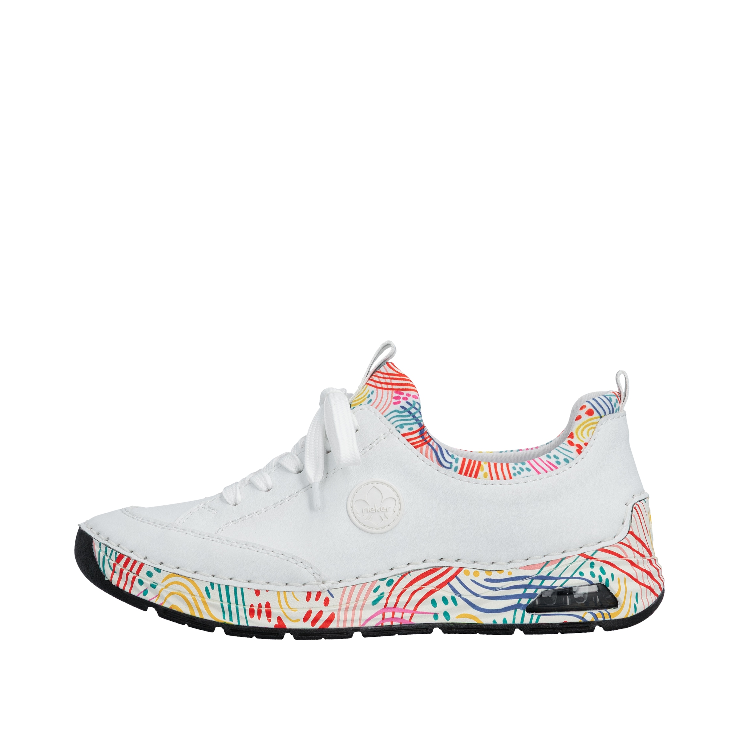 Rieker Slip-On Sneaker  Schlupfschuh, Freizeitsneaker, Halbschuh mit elastischem Einstieg