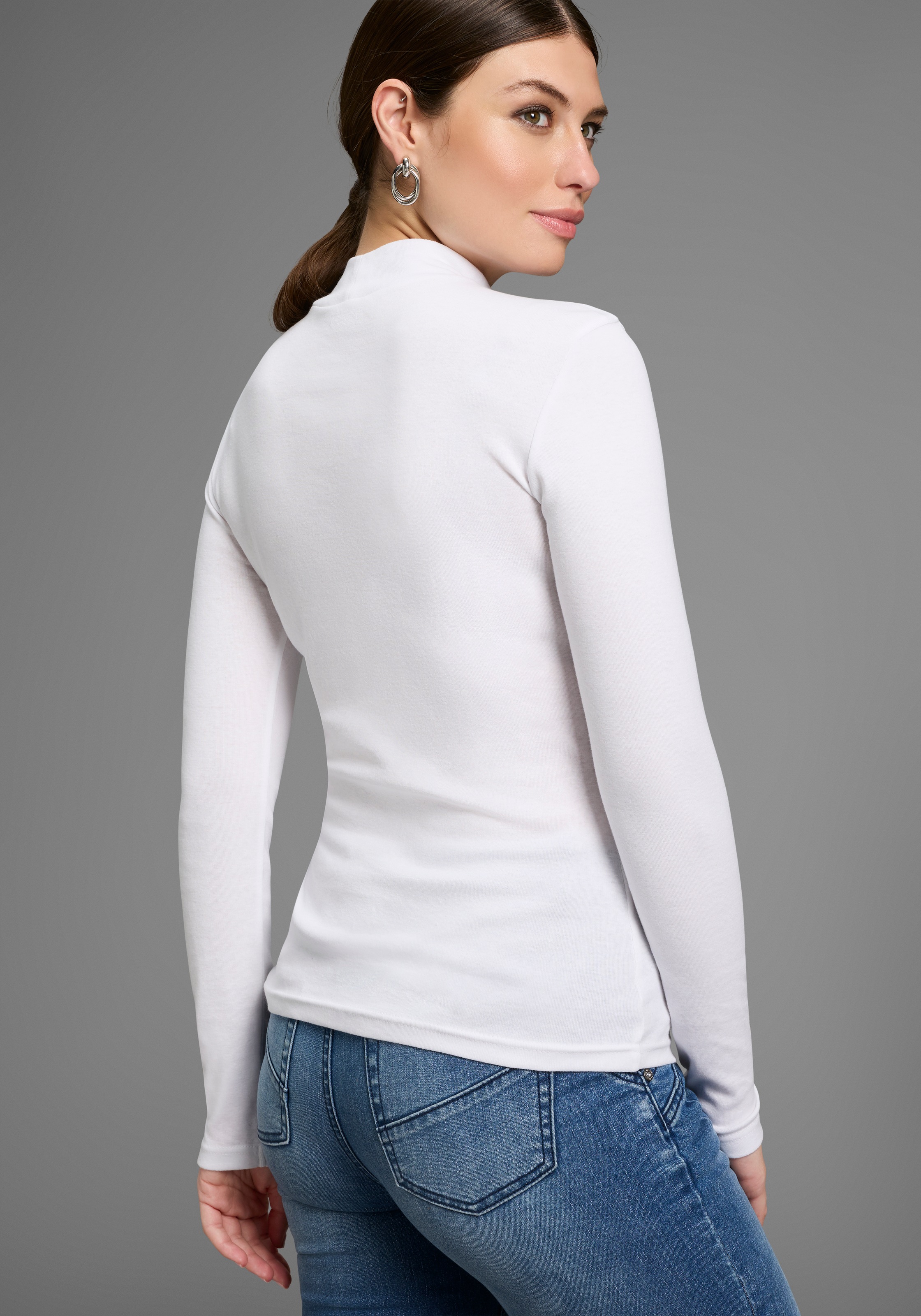 Bruno Banani Rollkragenshirt, (Packung, 2 tlg.), perfektes Basic mit Rollkragen - NEUE KOLLEKTION