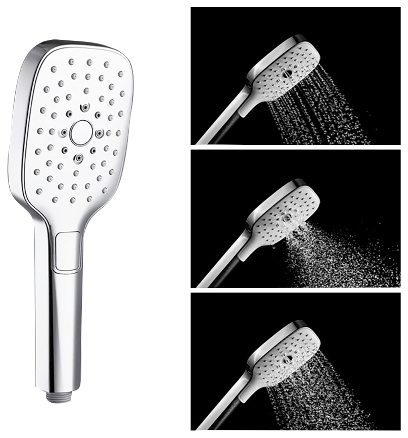 Marwell Handbrause »Silver Quattro« 3 verschiedenen Strahlarten, verchromt