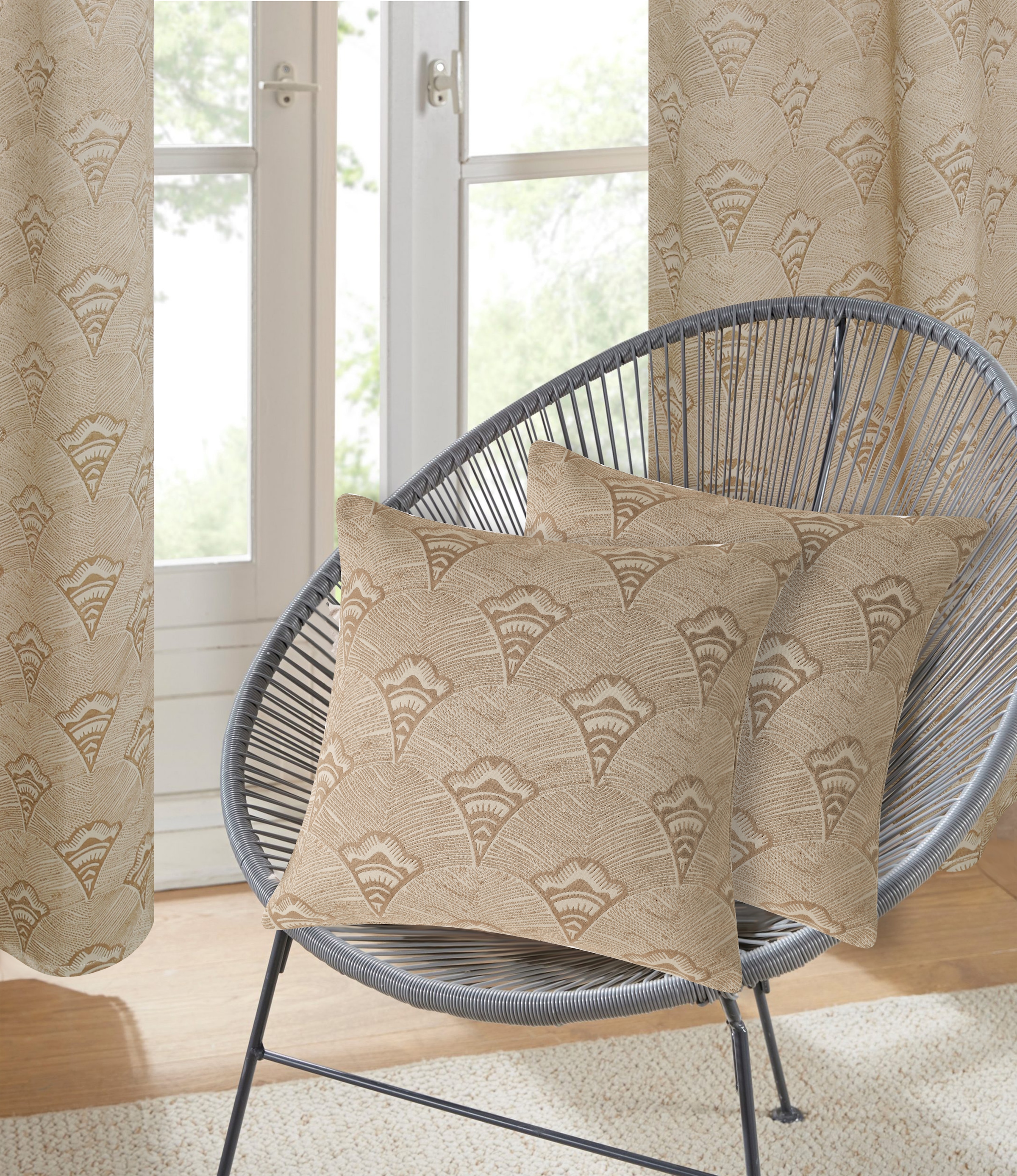 Bruno Banani Dekokissen »Alessio« recyceltes Material, ohne Füllung, Jacquard Muster, moderner Hingucker