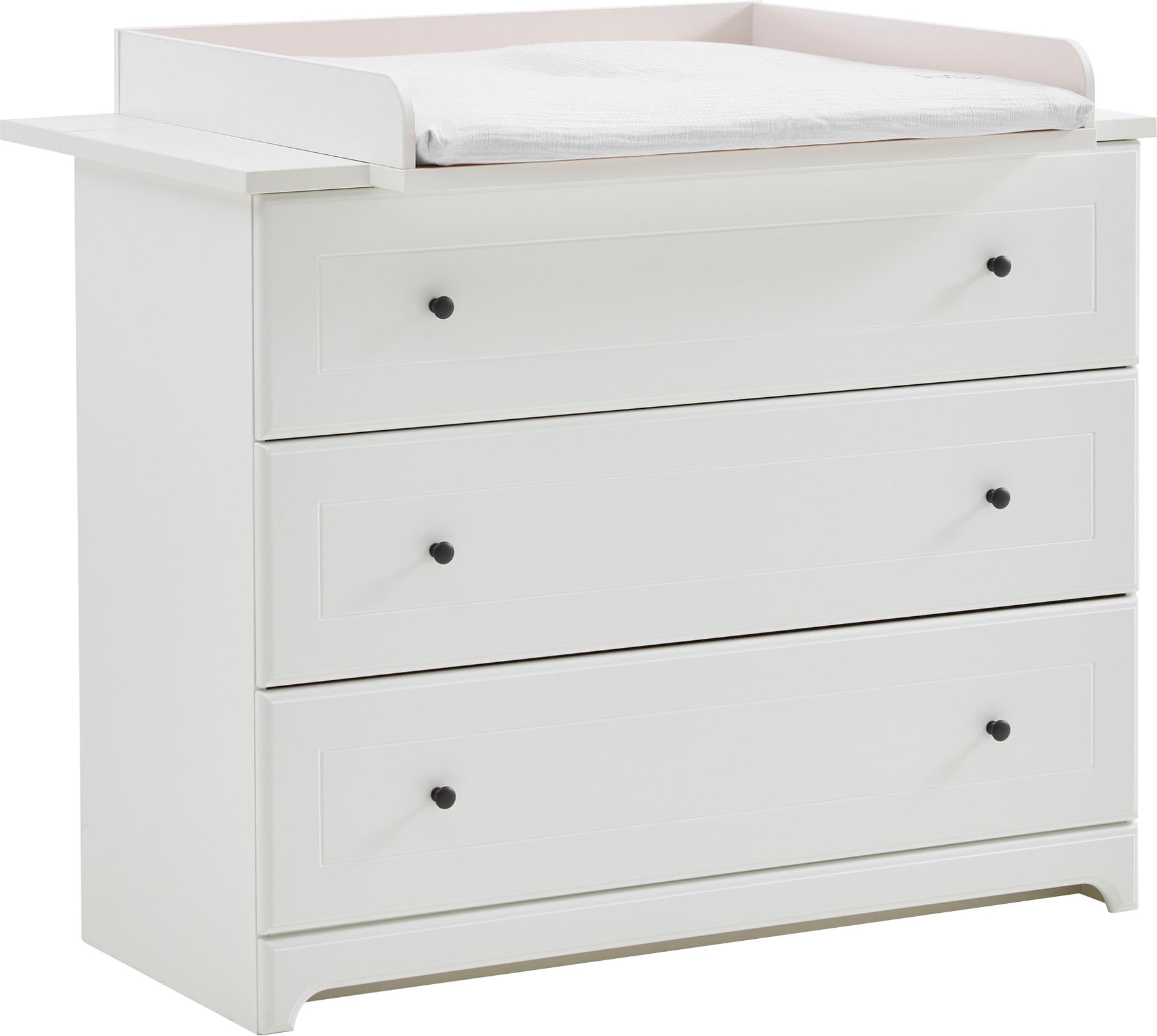 arthur berndt Babyzimmer-Komplettset »Thilo«, (Set, 3 tlg., Kinderbett, Schrank, Wickelkommode), Made in Germany; mit Kinderbett, Schrank und Wickelkommode