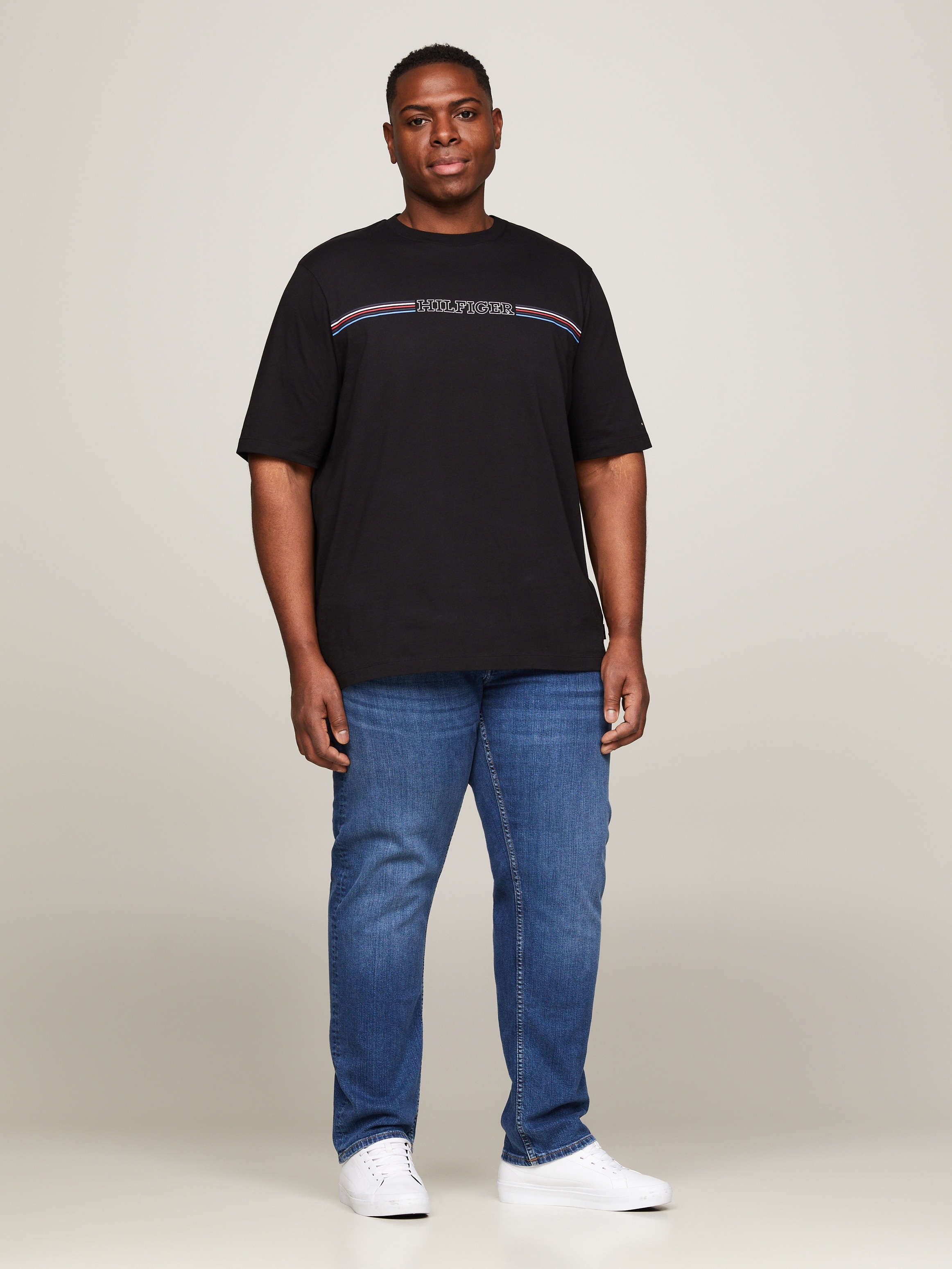 Tommy Hilfiger Big & Tall T-Shirt »BT-STRIPE CHEST TEE-B«, Große Größen