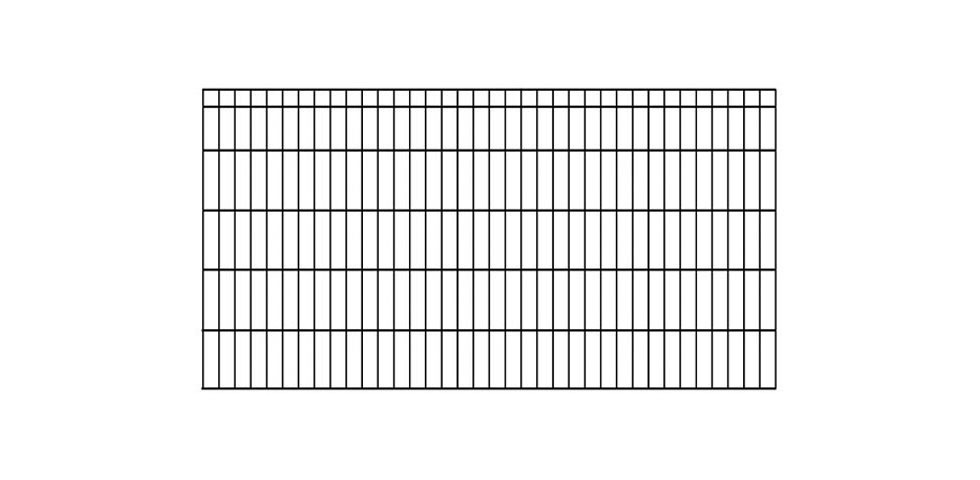 KRAUS Einstabmattenzaun »Dino-Trend-Z42«, anthrazit, 100 cm hoch, 2 m Verlängerungsmatte, 1 Pfosten