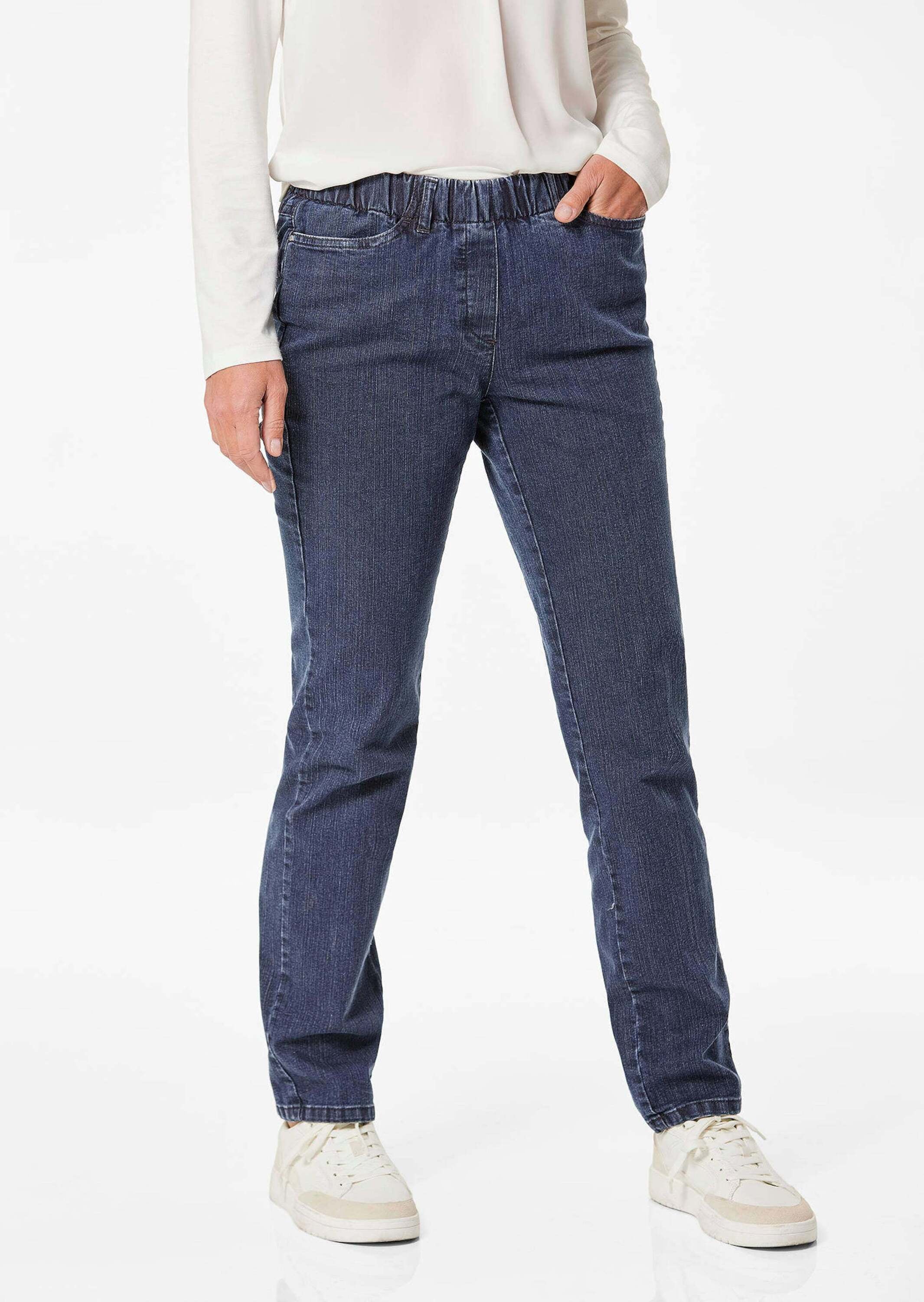 GOLDNER Regular-fit-Jeans »Jeansschlupfhose LOUISA Klassische Jeansschlupfhose LOUISA«