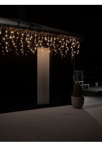 LED-Lichtervorhang »Weihnachtsdeko aussen«, 96 St.-flammig