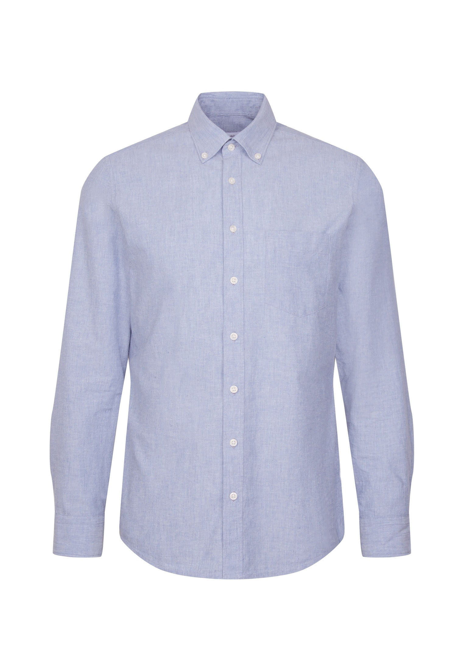 seidensticker Leinenhemd Slim 1/1 Button-Down-Kragen Uni