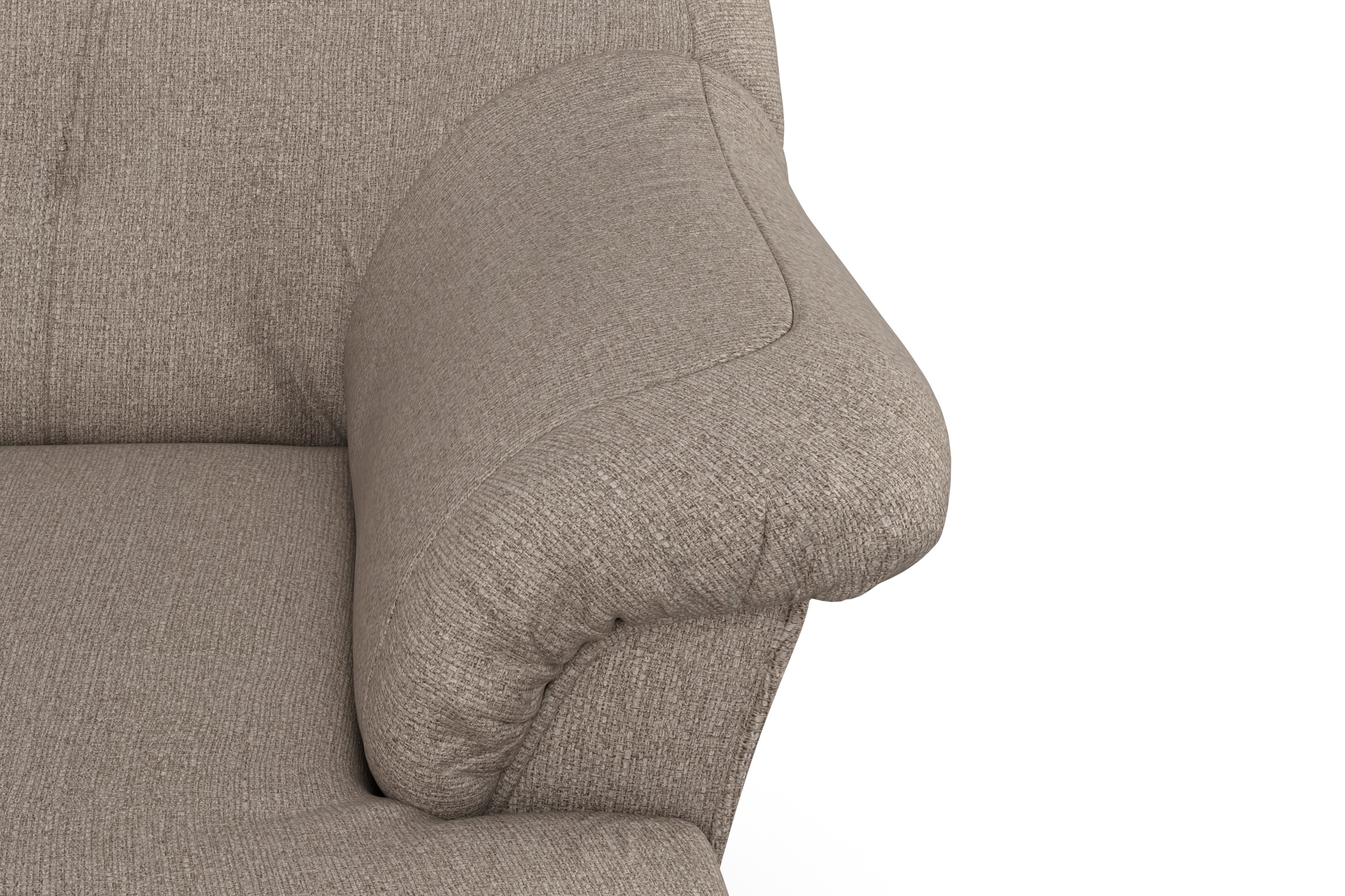 DOMO collection Wohnlandschaft »Pegnitz, zeitlos und modern, mit attraktiver Rückensteppung, U-Form«, wahlweise mit Bettfunktion