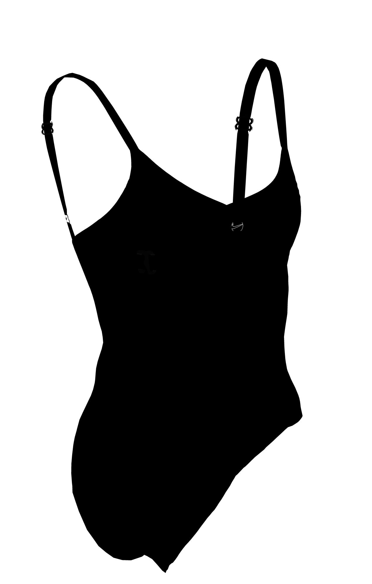 Nike Badeanzug »V-NECK ONE PIECE« mittlerer Halt, verstellbare Rücken- und Schulterträger
