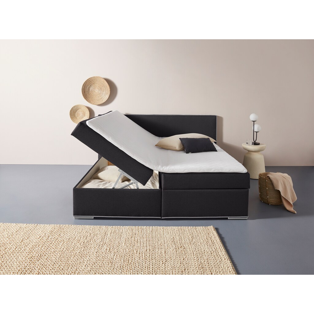 COLLECTION AB Boxbett »Kreta«, inklusive Topper bei Ausführung mit Matratze, H2, H3, H4