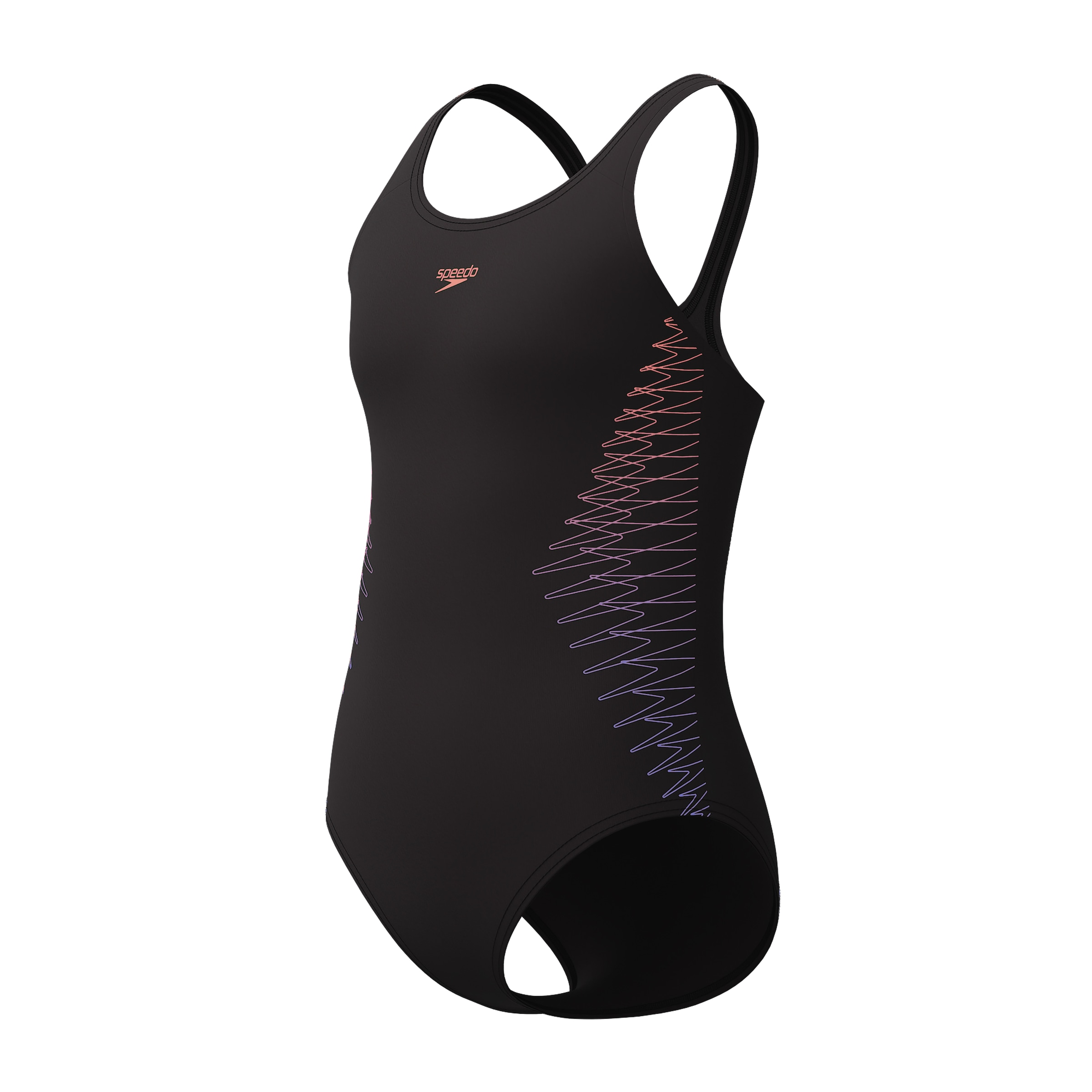 Speedo Badeanzug »Placement Muscleback« sportliche Ausrichtung, chlorbeständiges Material, schnell trocknend