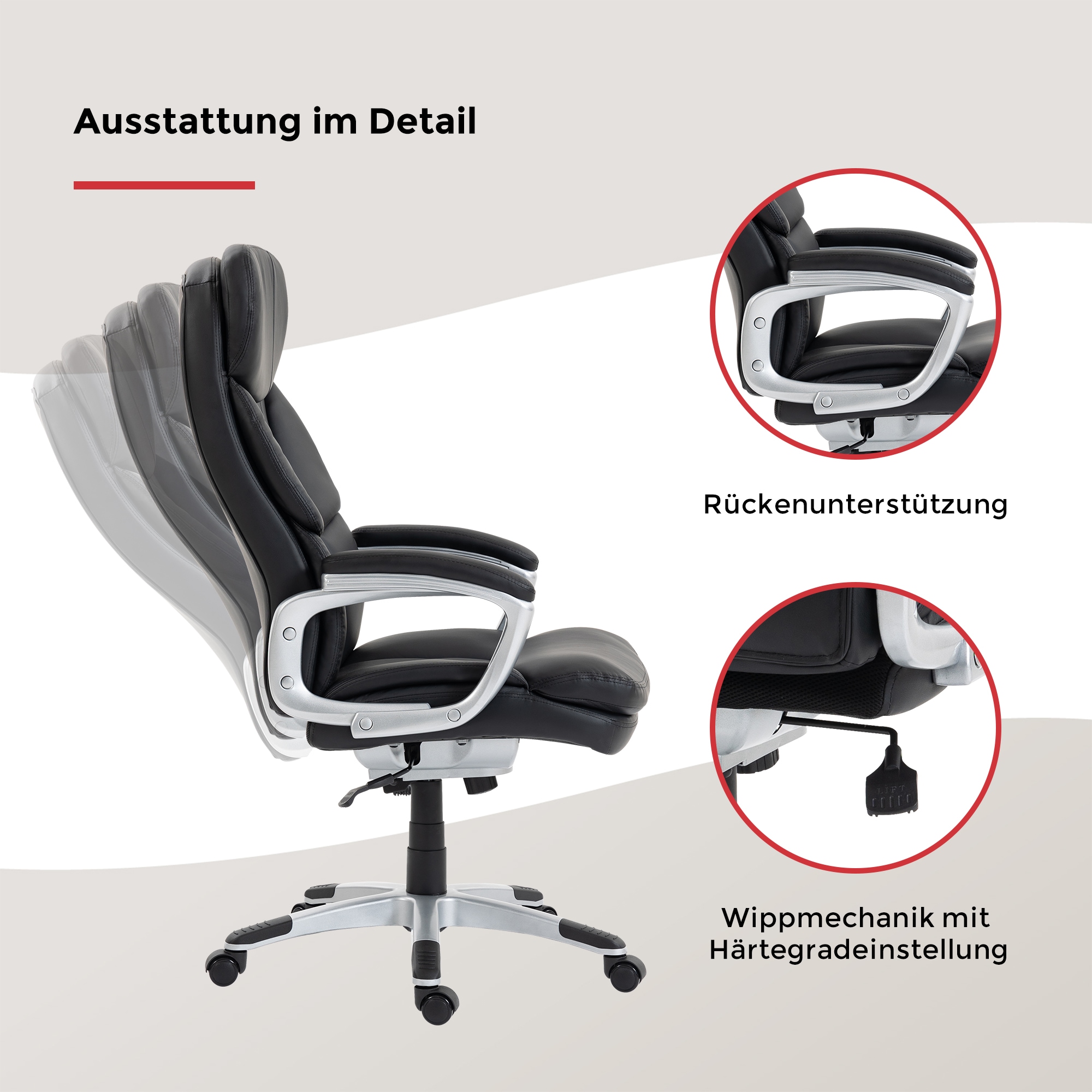 Duo Collection Chefsessel »Theodor XXL« () belastbar bis 150 KG