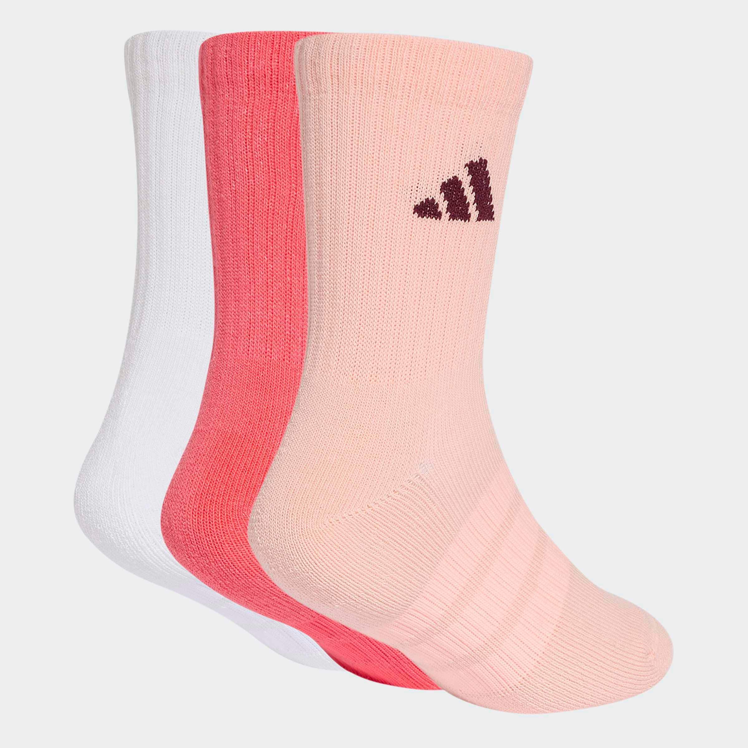 adidas Performance Sportsocken »DÄMPFENDE SPORTSWEAR CREW 3 PAAR« 3 Paar tlg. für Kinder, im praktischen 3er-Pack