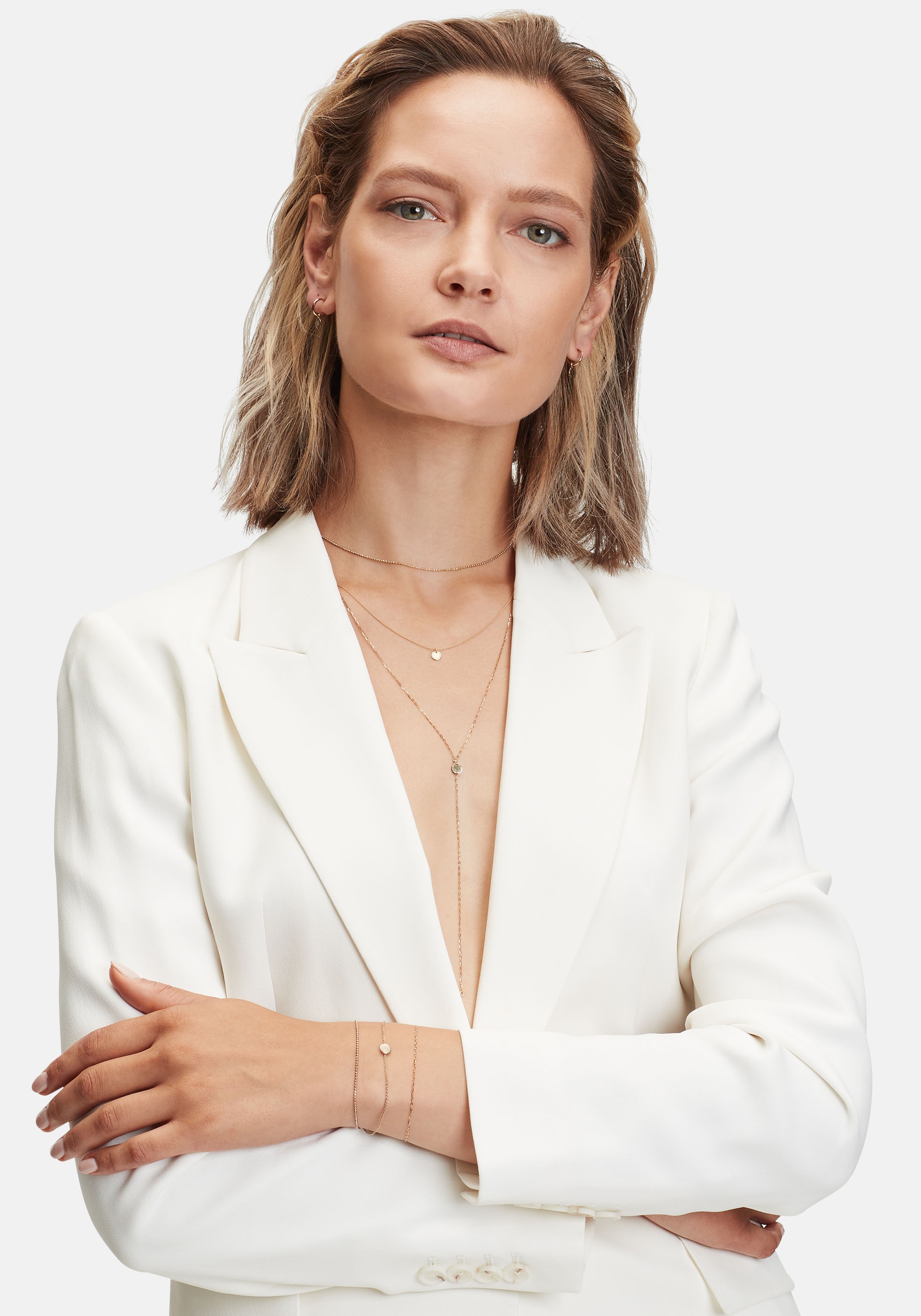 Liebeskind Berlin Armband »Schmuck Geschenk Gold 375 Armkette Gold Collection« mit Zirkonia (synth.)