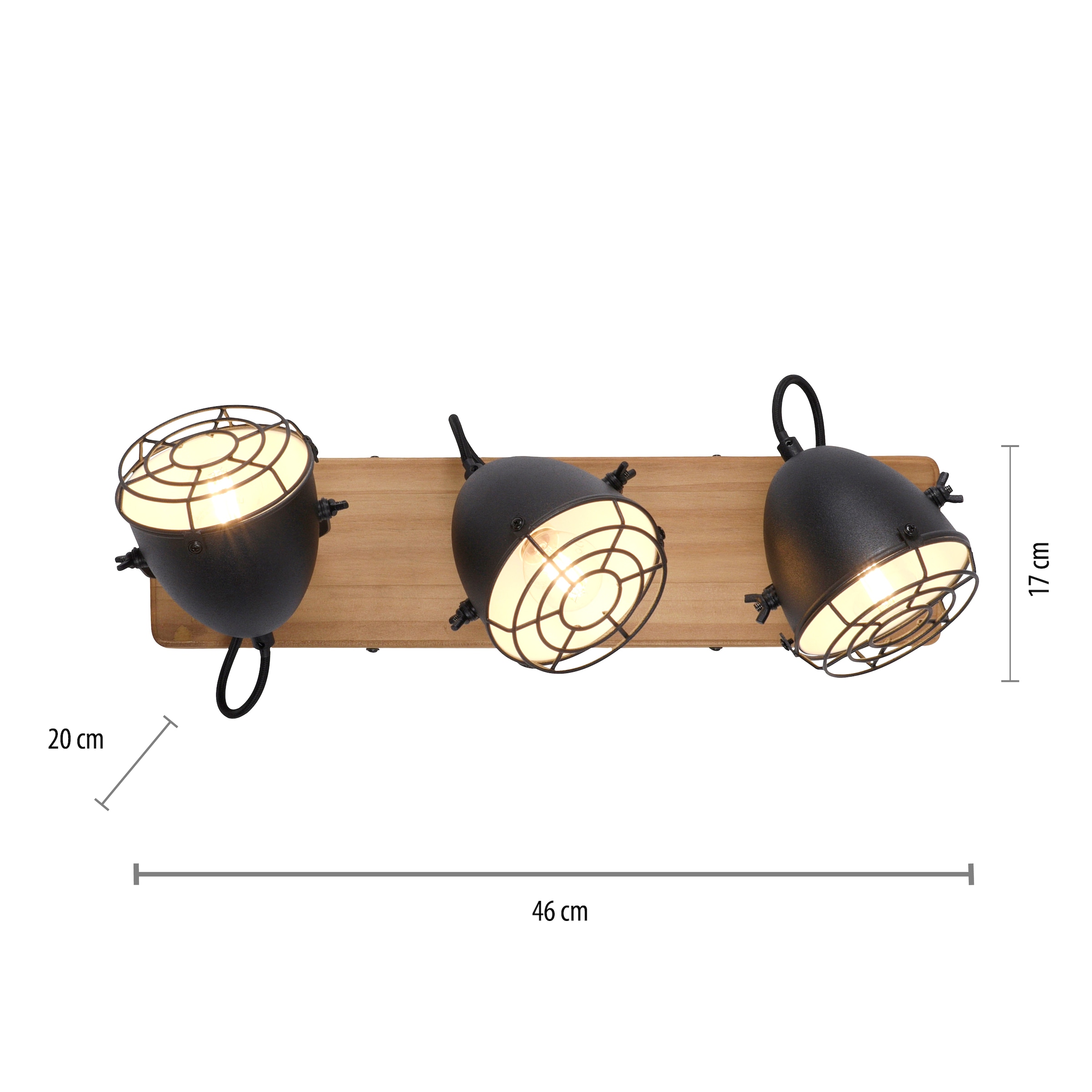 JUST LIGHT Deckenleuchte »BEETLE«, 3 flammig, Leuchtmittel E14 | ohne Leuchtmittel, ExklusiveE14