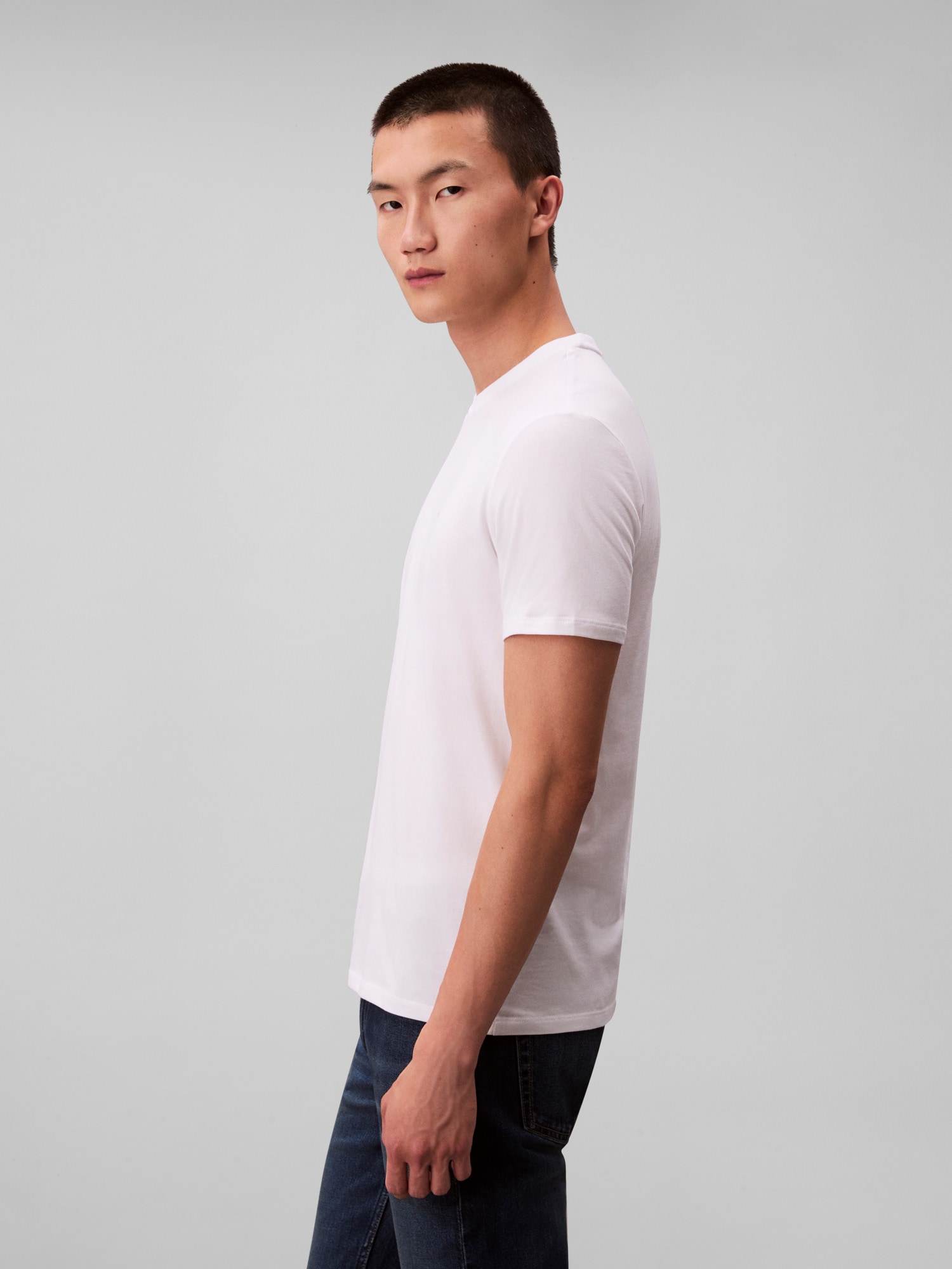 Calvin Klein T-Shirt »SS STRETCH COTTON SLIM TEE 2PK«, (Packung, 2 tlg.), Rundhalsausschnitt, slim fit