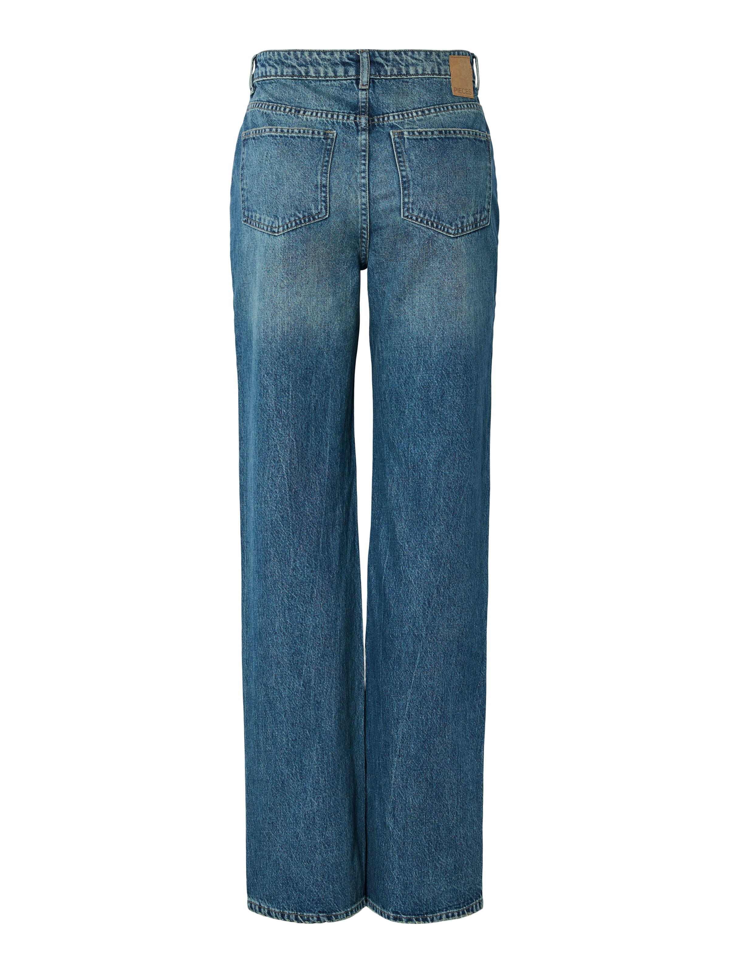 pieces High-waist-Jeans »PCKATE HW STRAIGHT JEANS MB NOOS BC«