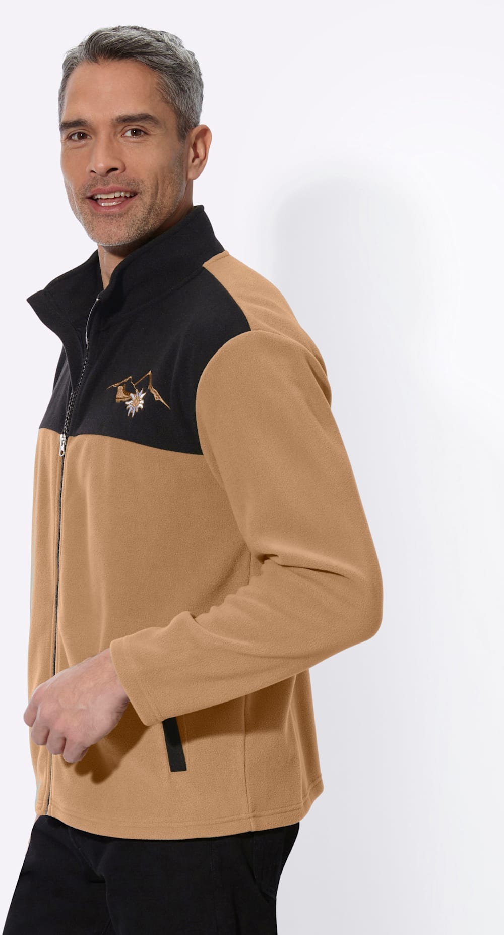 Classic Fleecejacke ohne Kapuze