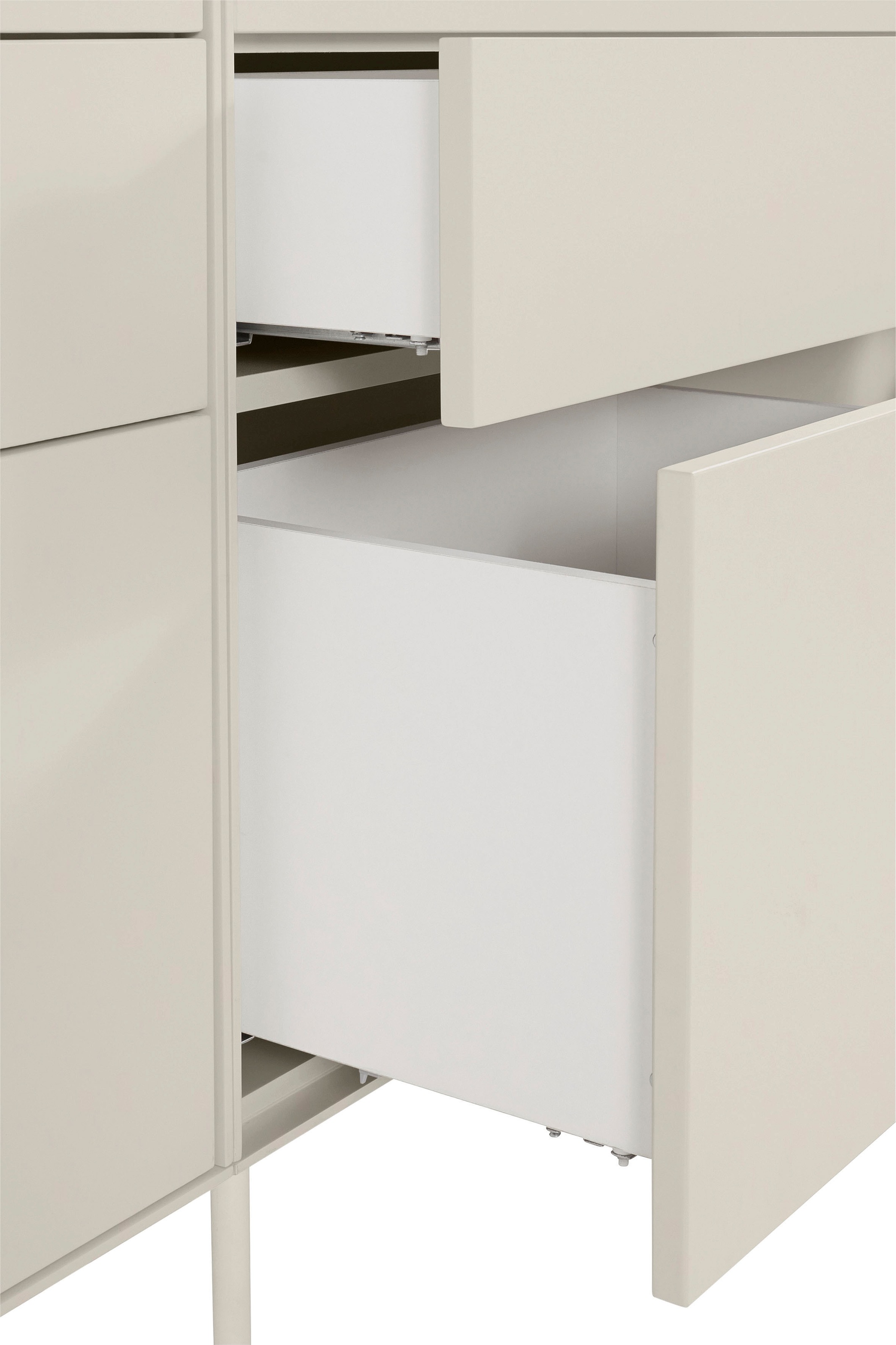 LeGer Home by Lena Gercke Sideboard »Essentials«, (3 St.), Breite: 335cm, MDF lackiert, Push-to-open-Funktion