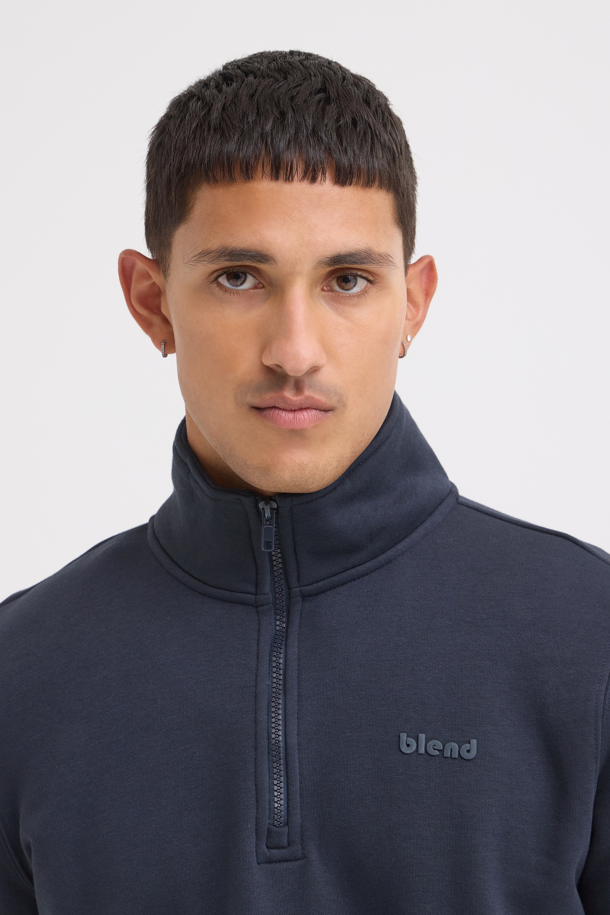 Blend Sweatshirt »BHDOWNTON HALFZIP PP NOOS«, Baumwollmischung, regular fit
