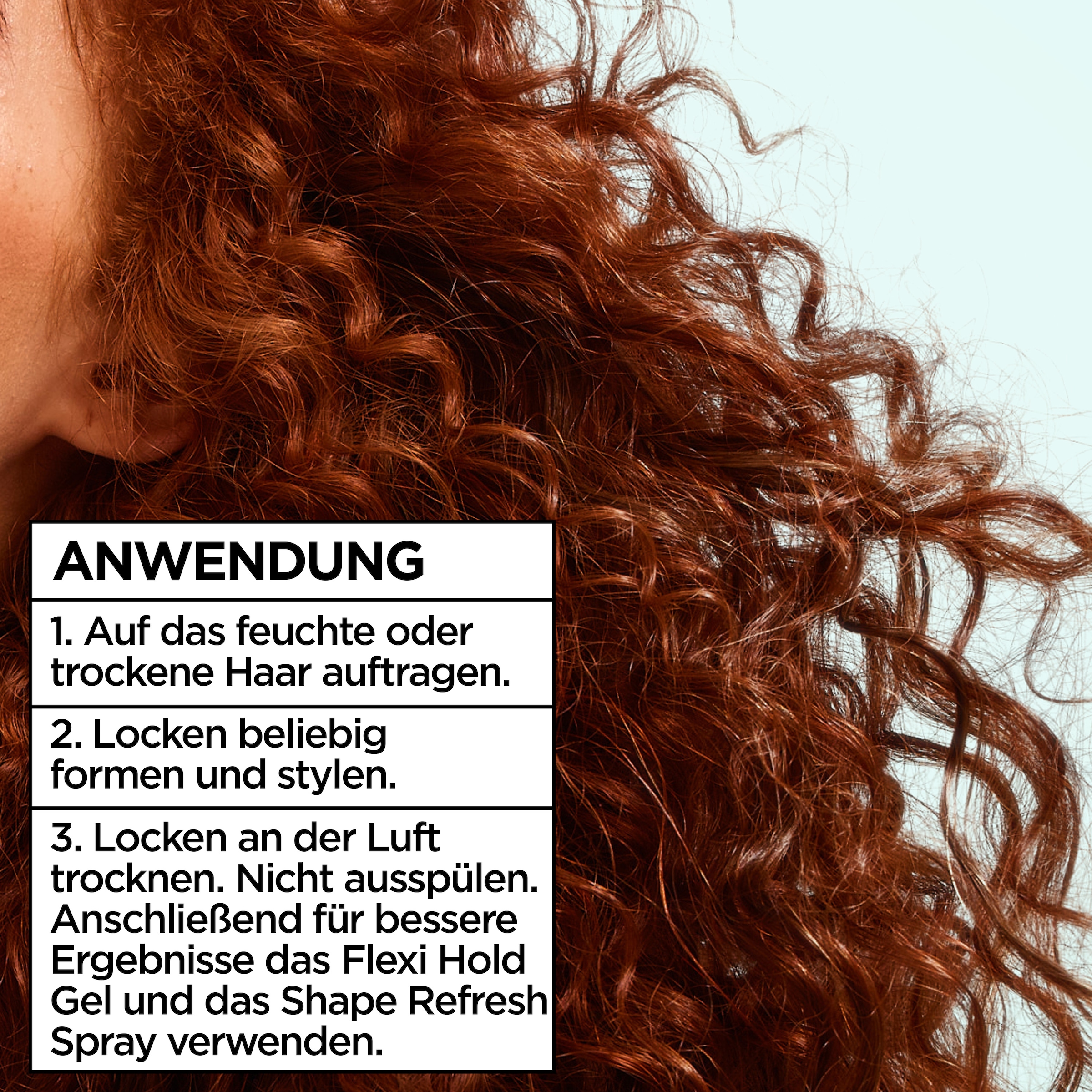 GARNIER Leave-in Pflege »LOCKEN METHODE AIR DRY CREAM« für lockiges Haar, mit Frizz-Kontrolle bis zu 100 Stunden