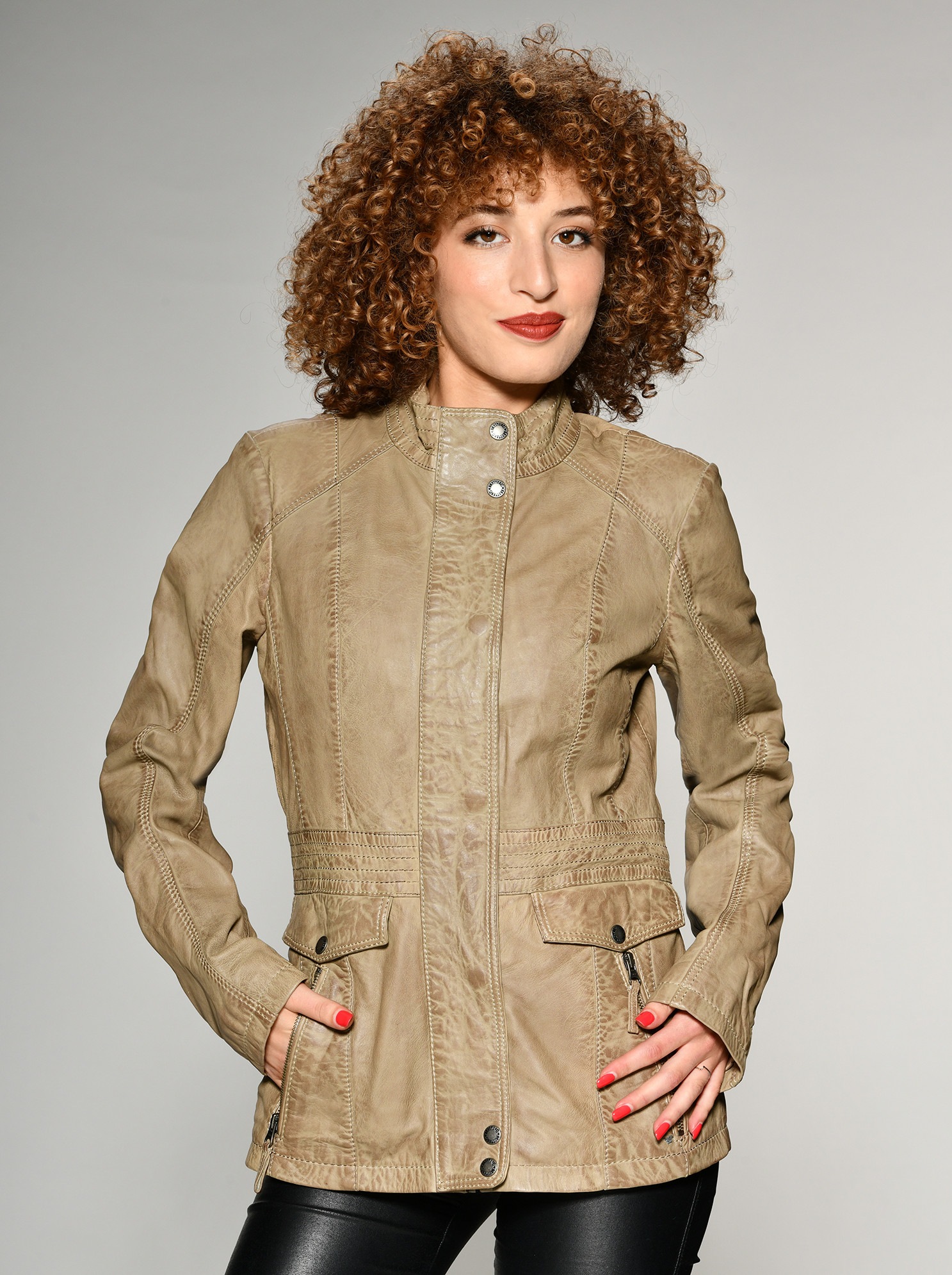 MUSTANG Langjacke »Lederjacke Jasmin«
